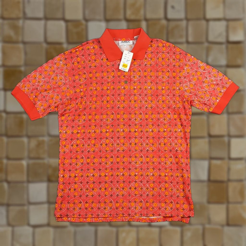 Vintage Vintage 90s Geometric Women's Medium Preppy Collared Golf Polo Shirt Pullover Size M / US 6-8 / IT 42-44 - 1 Thumbnail