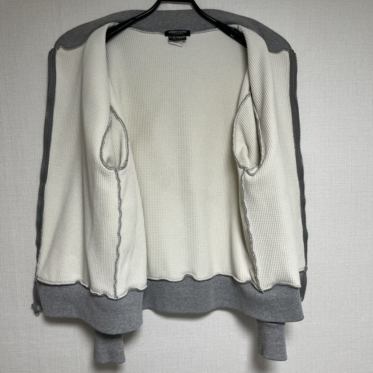 Undercover 02SS WAFFLE THERMAL ZIPPED GRAFFITI VARSITY JACKET Size US L / EU 52-54 / 3 - 6 Thumbnail