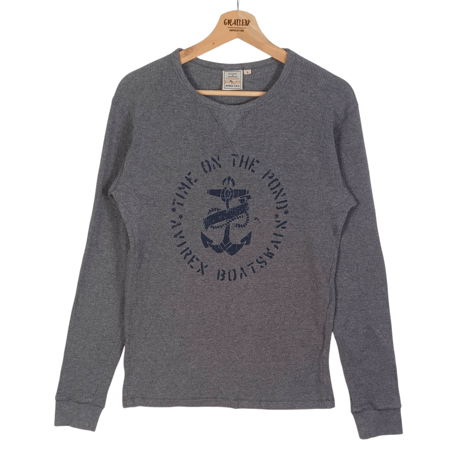 Avirex USA Waffle Knit Sweatshirt