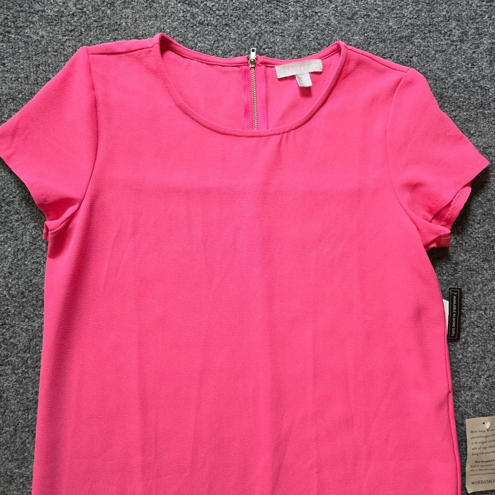 Pinko Chelsea 28 Dress Womens Size Small Pink Shift Short Sleeve Minimalist Capsule Dress Size 28" / US 6 / IT 42 - 2 Thumbnail