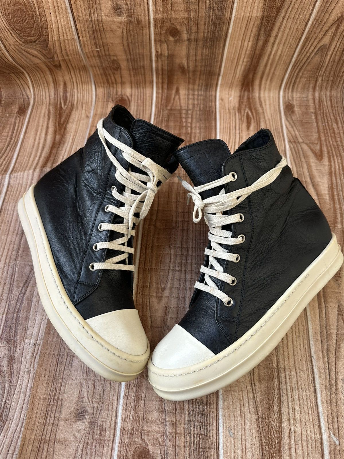 Rick Owens W18 Rick Owens Mainline Black Ramones Size US 8.5 / IT 38.5 - 6 Thumbnail