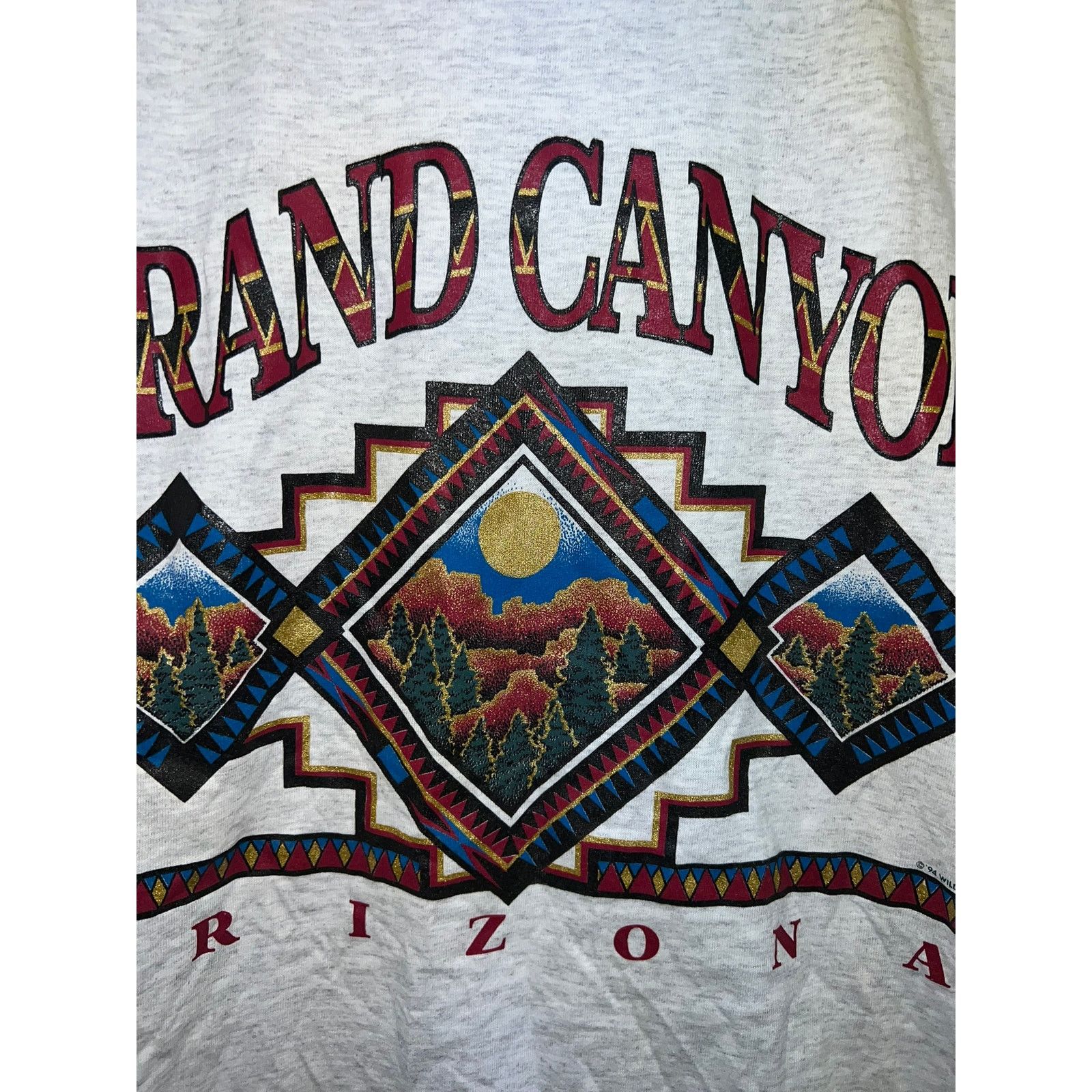 Jerzees Vintage Test Print Shirt Grand Canyon Teton Moose 90s Large Size US L / EU 52-54 / 3 - 4 Thumbnail