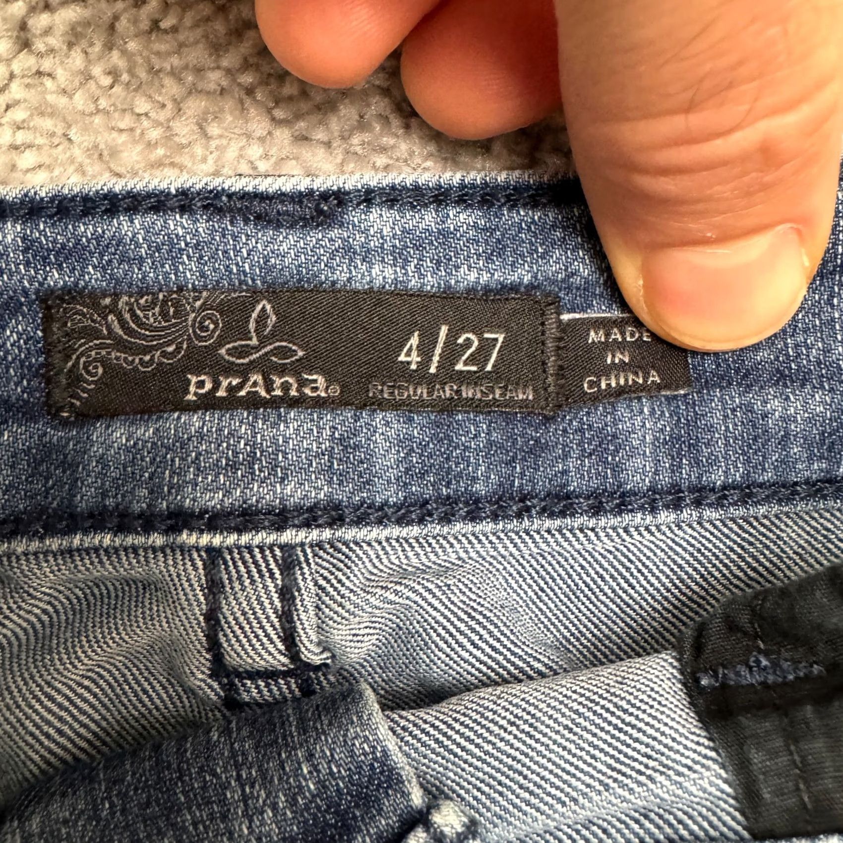 Prana Prana Kayla Mid Rise Skinny Jeans Womens 4/27 Blue Denim Stretch Casual Size 27" / US 4 / IT 40 - 7 Thumbnail