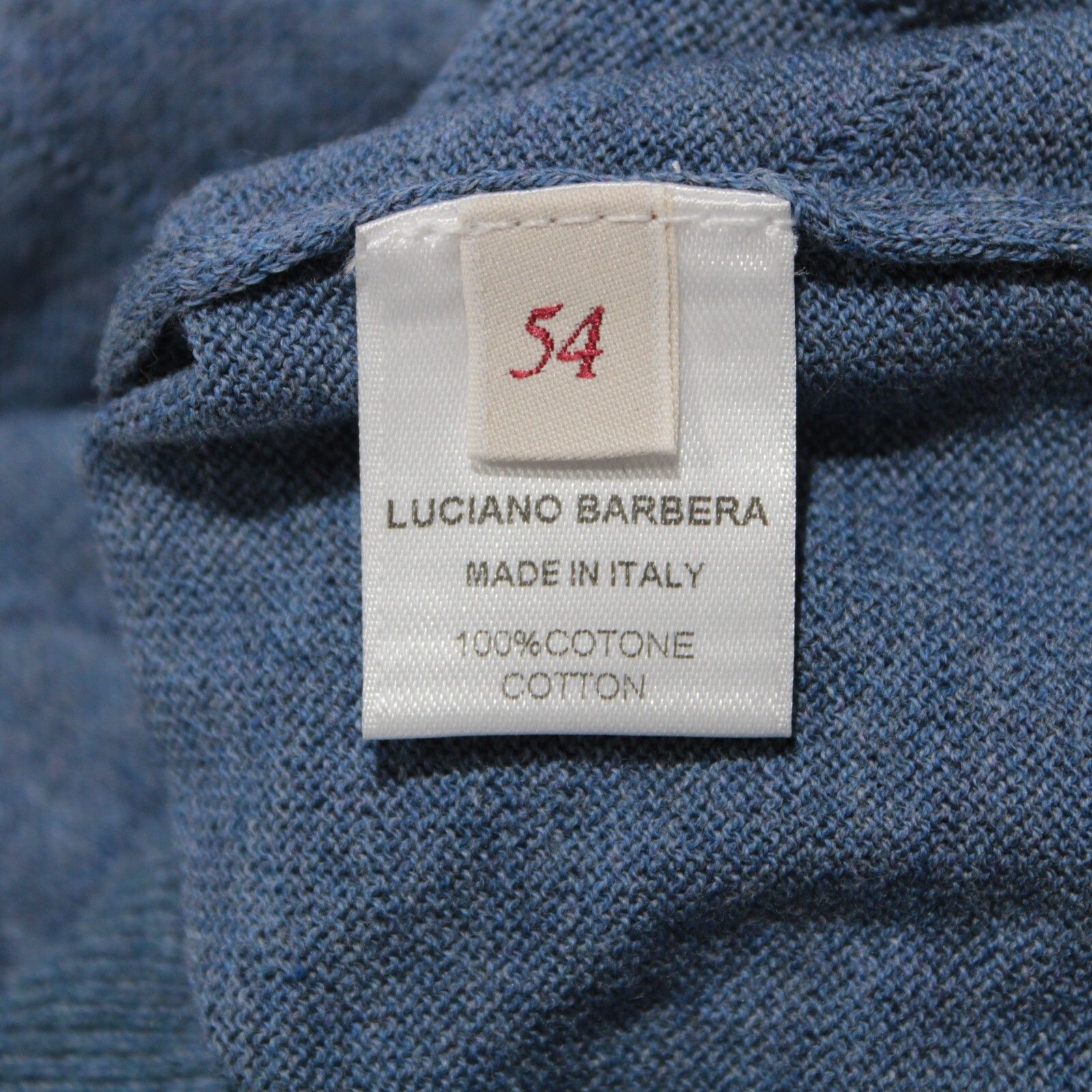 Luciano Barbera Luciano Barbera Sweater Size US XL in Blue Size US XL / EU 56 / 4 - 8 Thumbnail