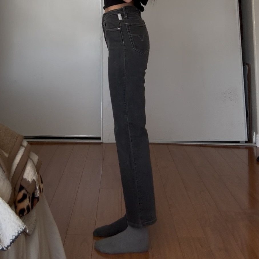 Versace × Versace Jeans Couture Versace Jeans Couture High Rise Faded Black Jeans Size 25" / US 0 / IT 36 - 4 Thumbnail
