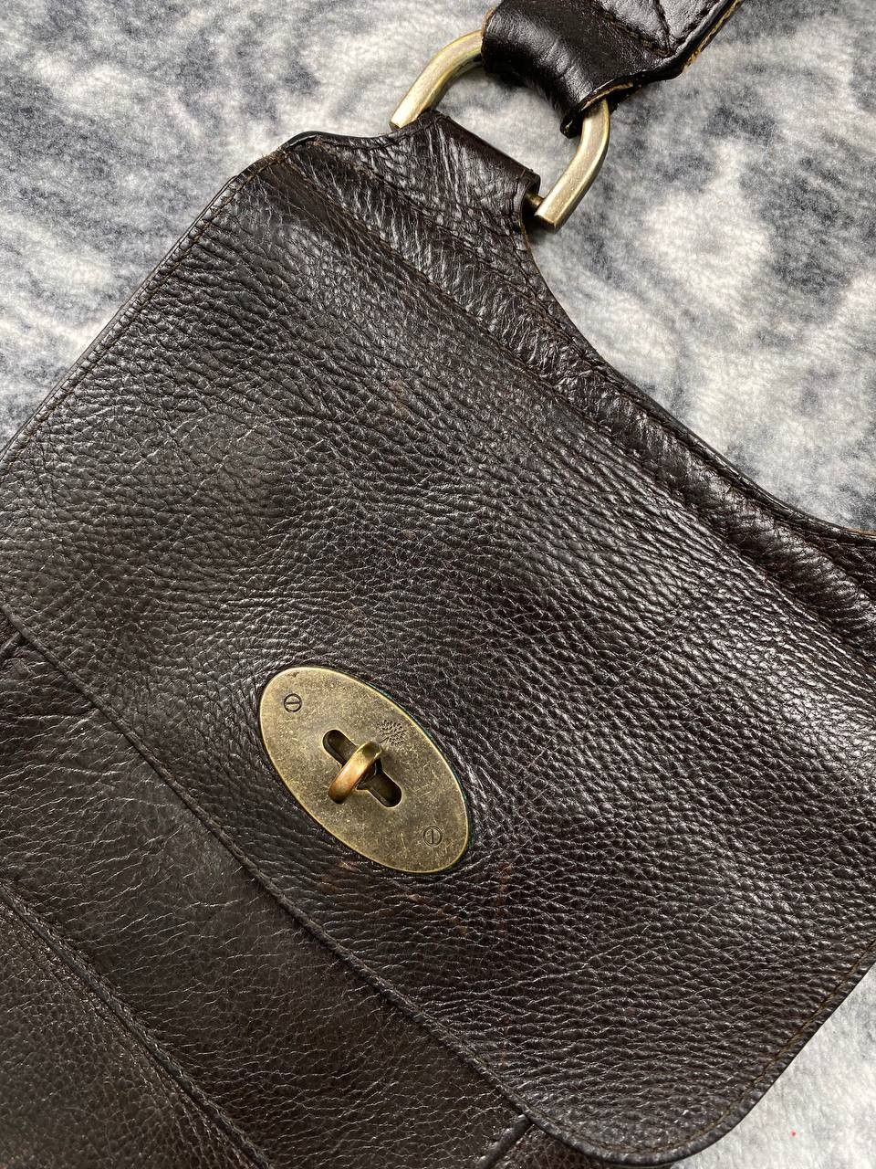 Mulberry Vintage Mulberry Leather Messenger Bag Men Brown Size ONE SIZE - 3 Thumbnail