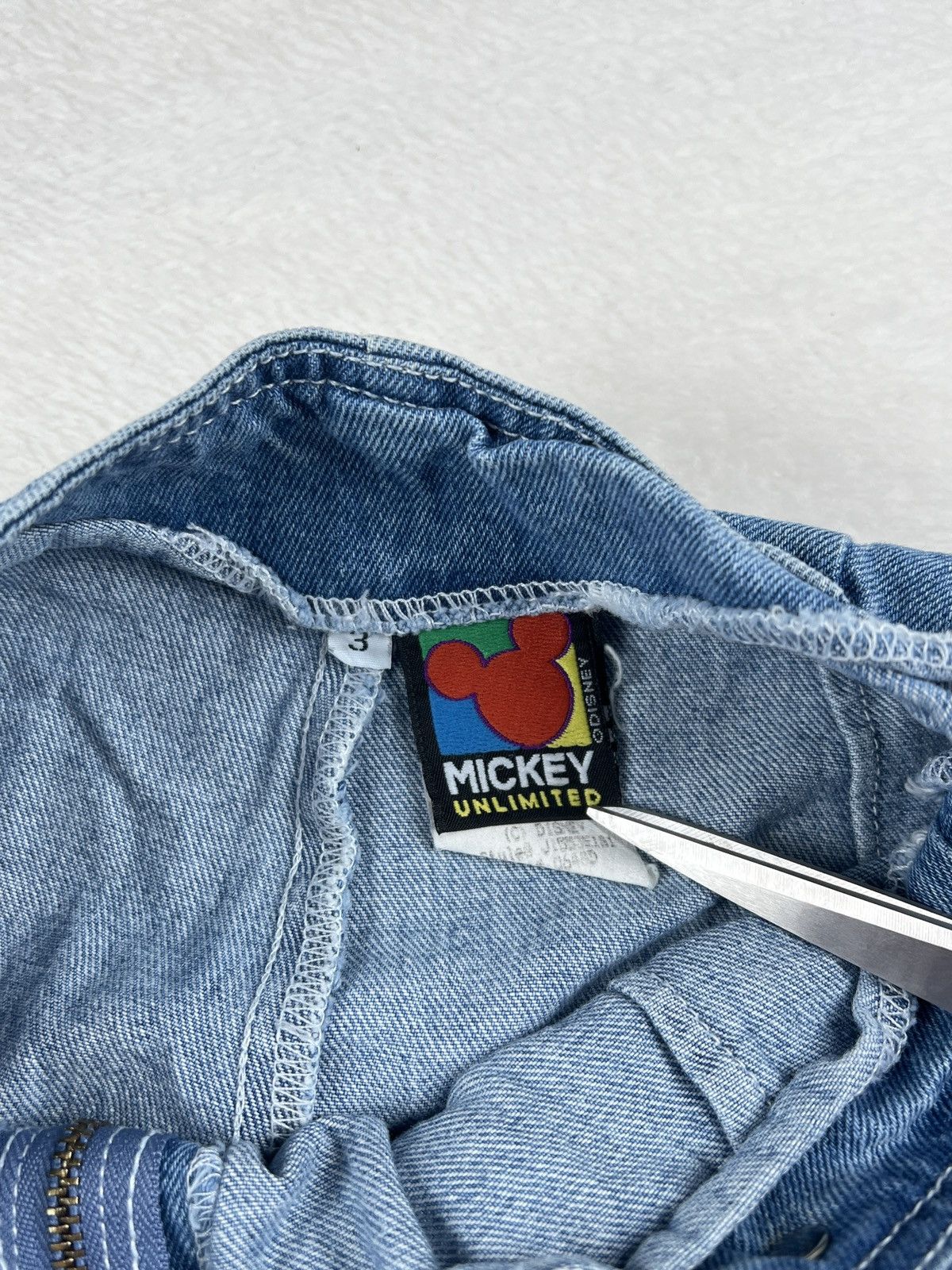 Disney Disney Mickey Unlimited Vintage 90s Denim Skort Blue Size 3 Size 26" / US 2 / IT 38 - 6 Thumbnail