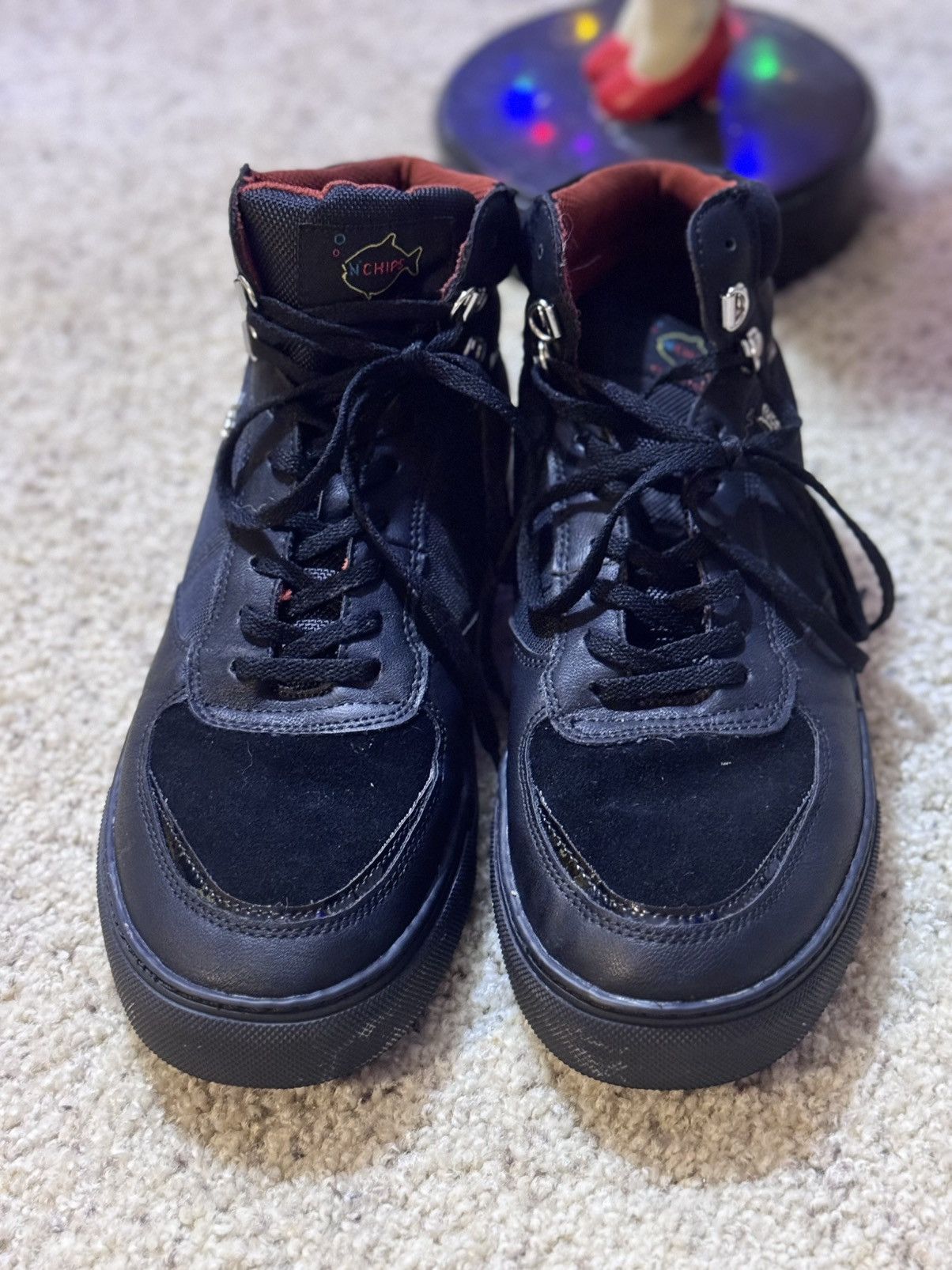 Other NWOT Black leather high top trainers #hightop #leather Size US 12.5 / EU 45-46 - 1 Thumbnail