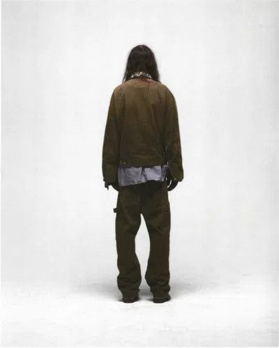 Enfants Riches Deprimes SS24 Acid Green Destroyed Canvas Carpenter Pants Size US 32 / EU 48 - 12 Thumbnail