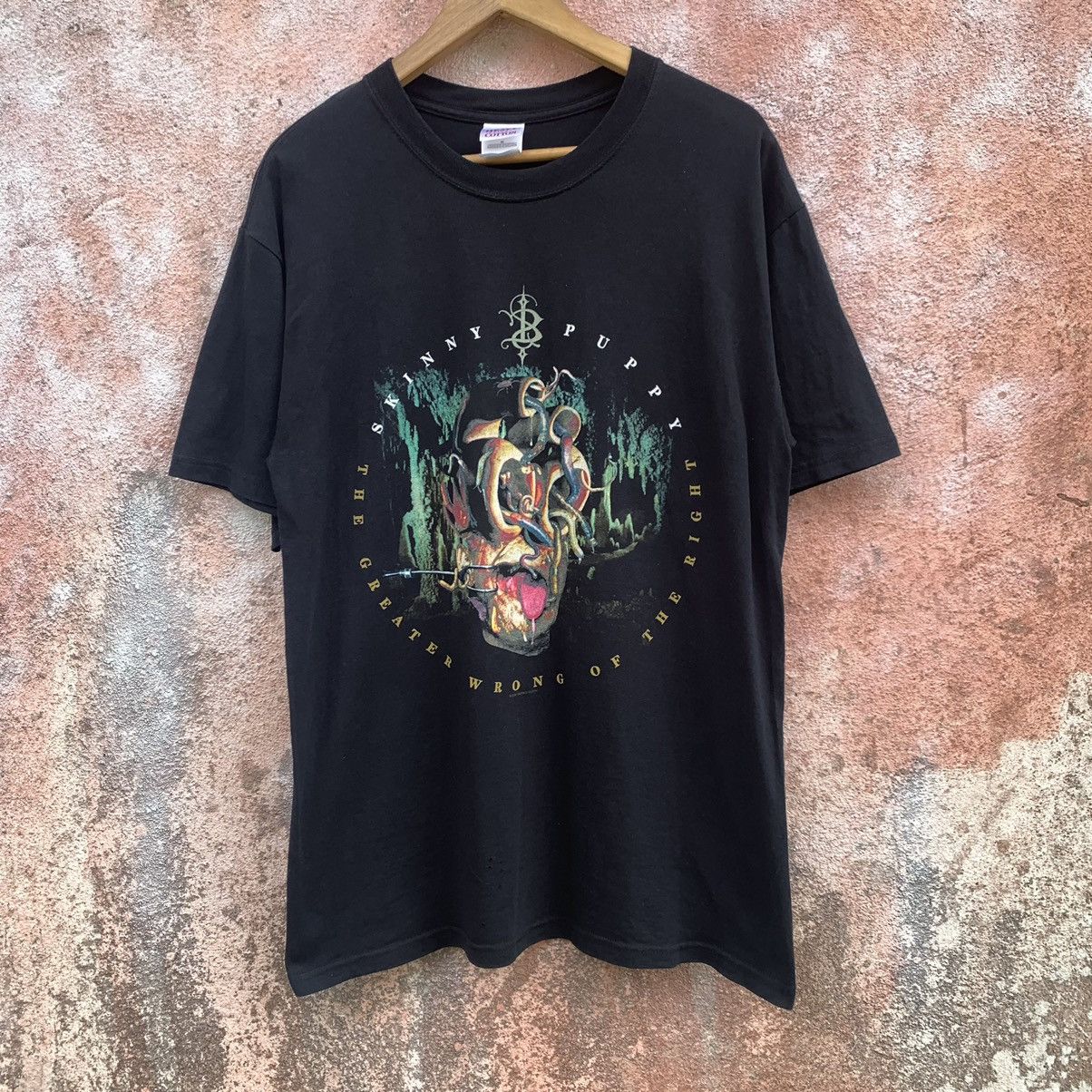 Band Tees Thrashed faded y2k skinny puppy band tee Size US M / EU 48-50 / 2 - 1 Thumbnail