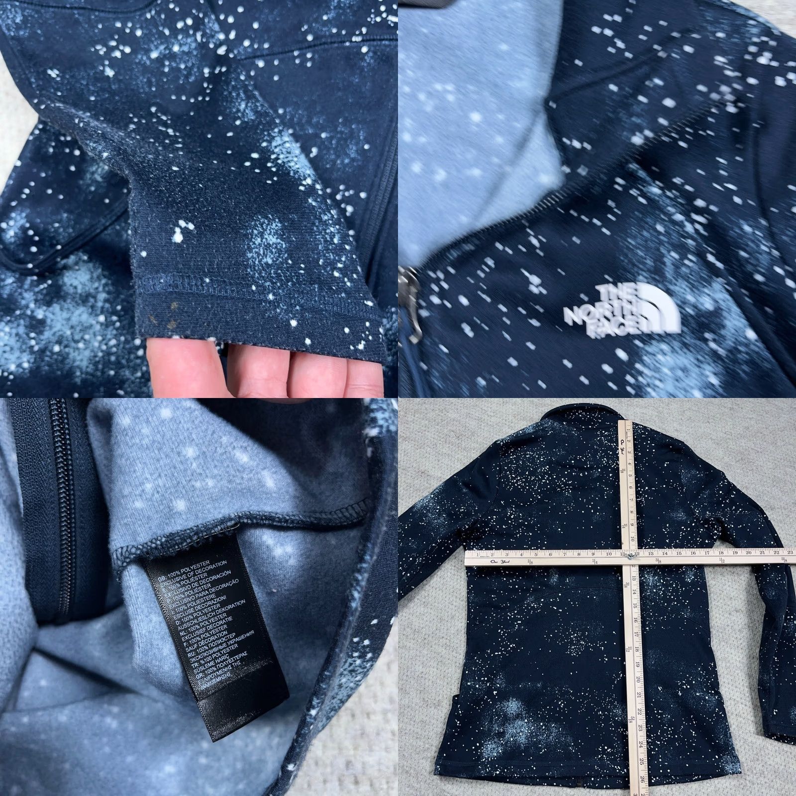 The North Face The North Face Jacket Women M Black White Splatter Spotted Full Zip Performance Size M / US 6-8 / IT 42-44 - 8 Thumbnail