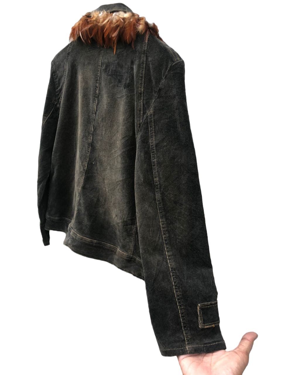 Japanese Brand Angie Paris Ref Bayat Corduroy Jacket Chicken Feather Neck Size M / US 6-8 / IT 42-44 - 7 Thumbnail