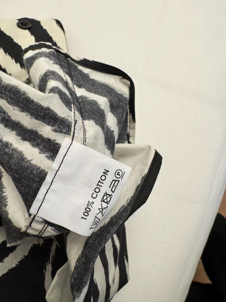 Dries Van Noten dries van noten size:36 Black and white striped shirt Size XXS / US 00 / IT 34 - 4 Thumbnail