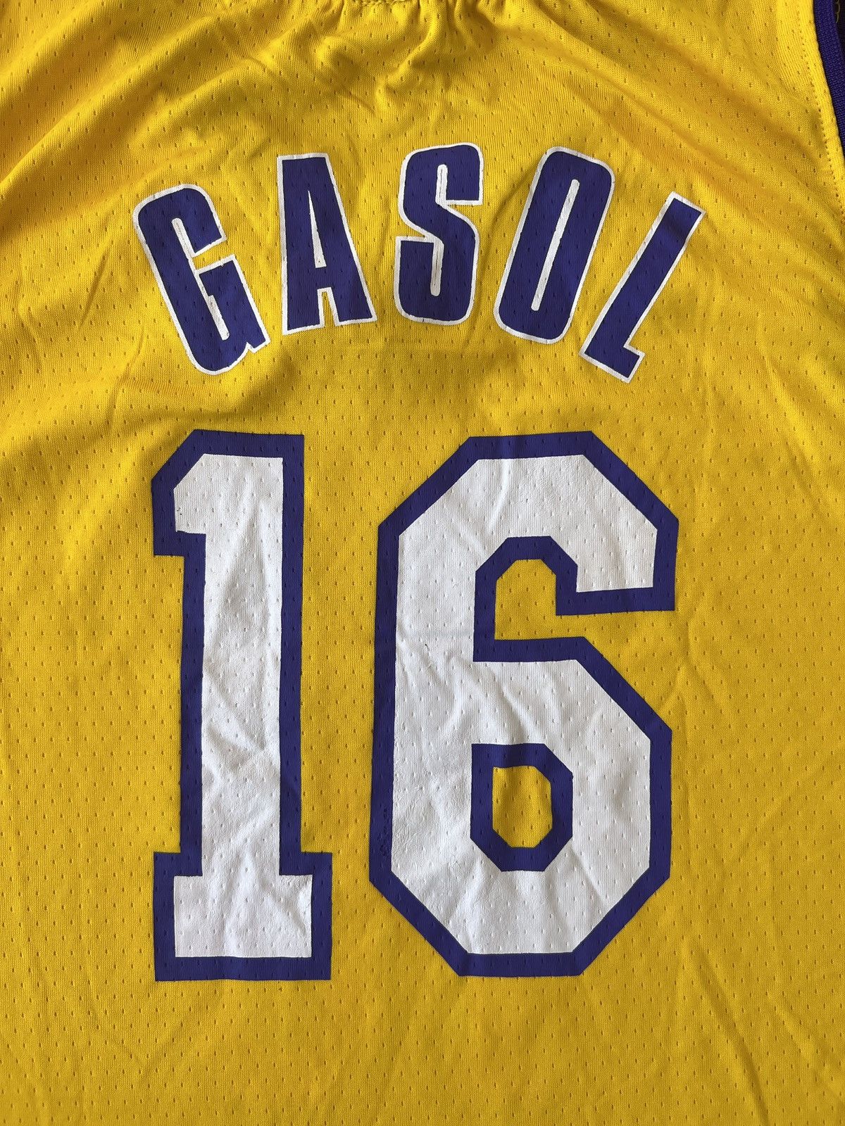 NBA 2009 NBA Los Angeles Lakers Authentic #16 Pau Gasol Jersey Size US XL / EU 56 / 4 - 4 Thumbnail