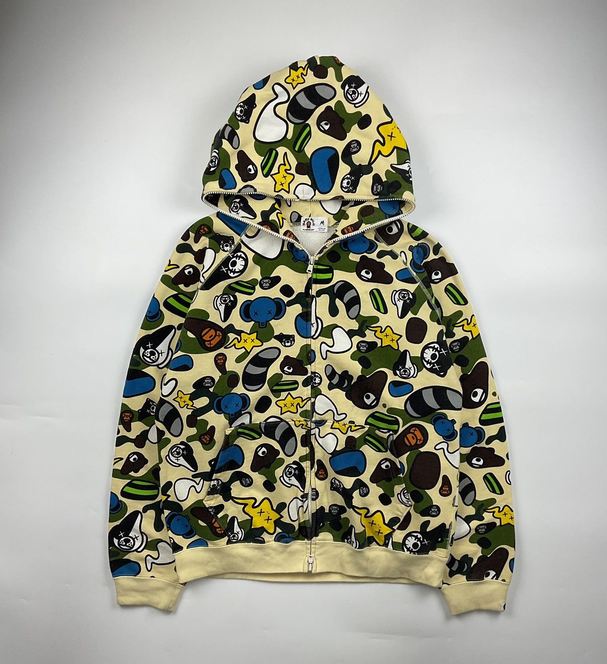 Bape Bape x Kaws Animal Kingdom Full Zip Hoodie | Grailed