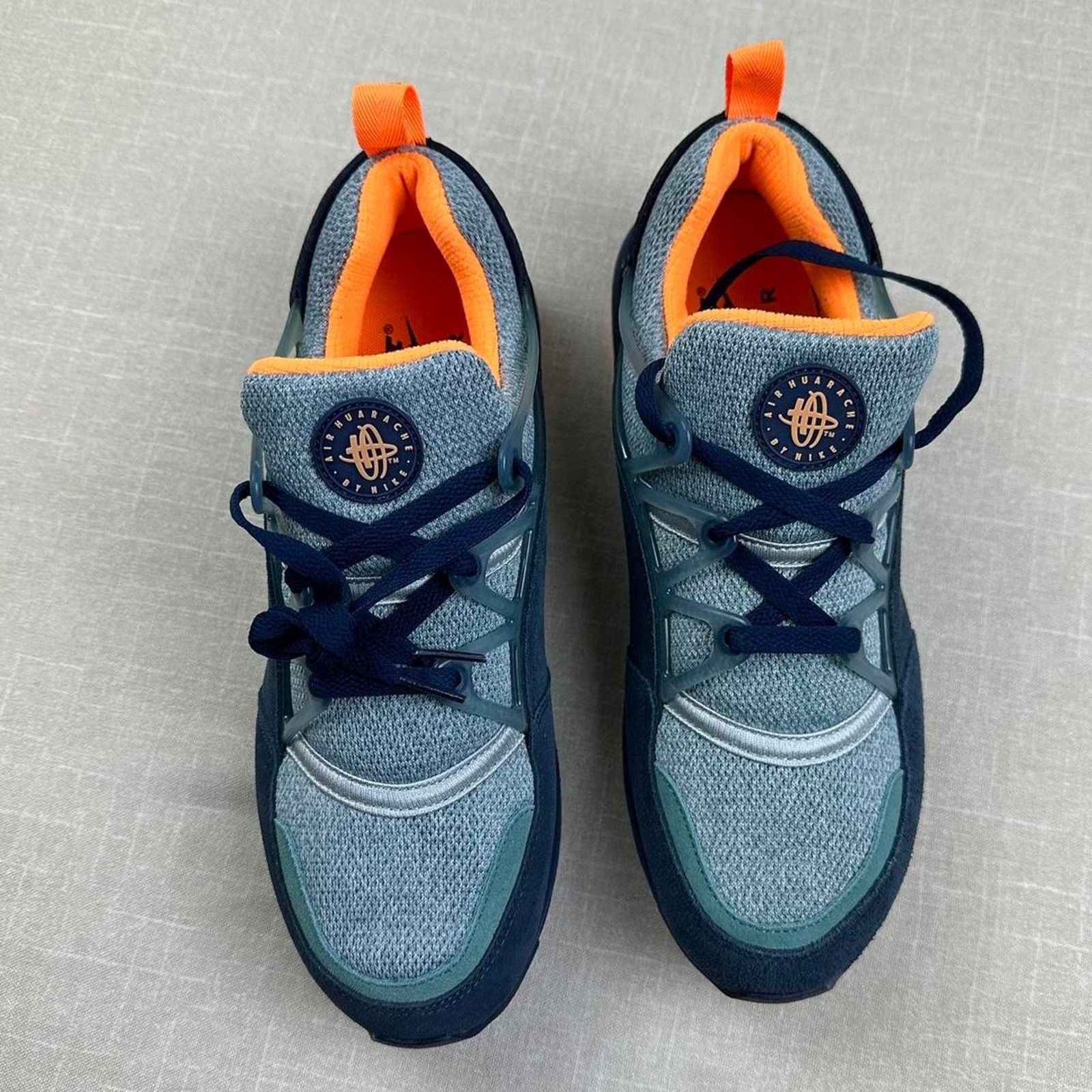 Nike 2015 Nike Air Huarache Light "Navy Citrus" Men 9.5 Size US 9.5 / EU 42-43 - 3 Thumbnail