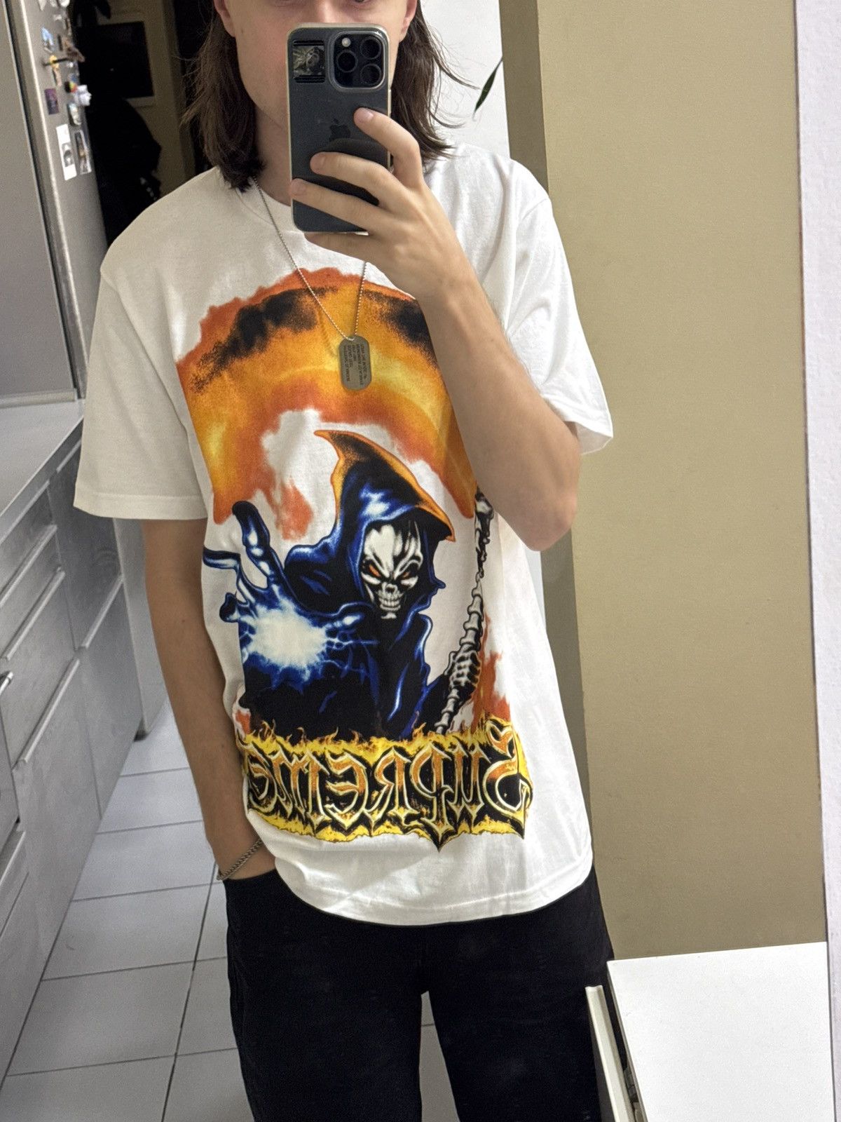 Supreme Ss26 Supreme Grim Reaper Tee Size US L / EU 52-54 / 3 - 5 Thumbnail