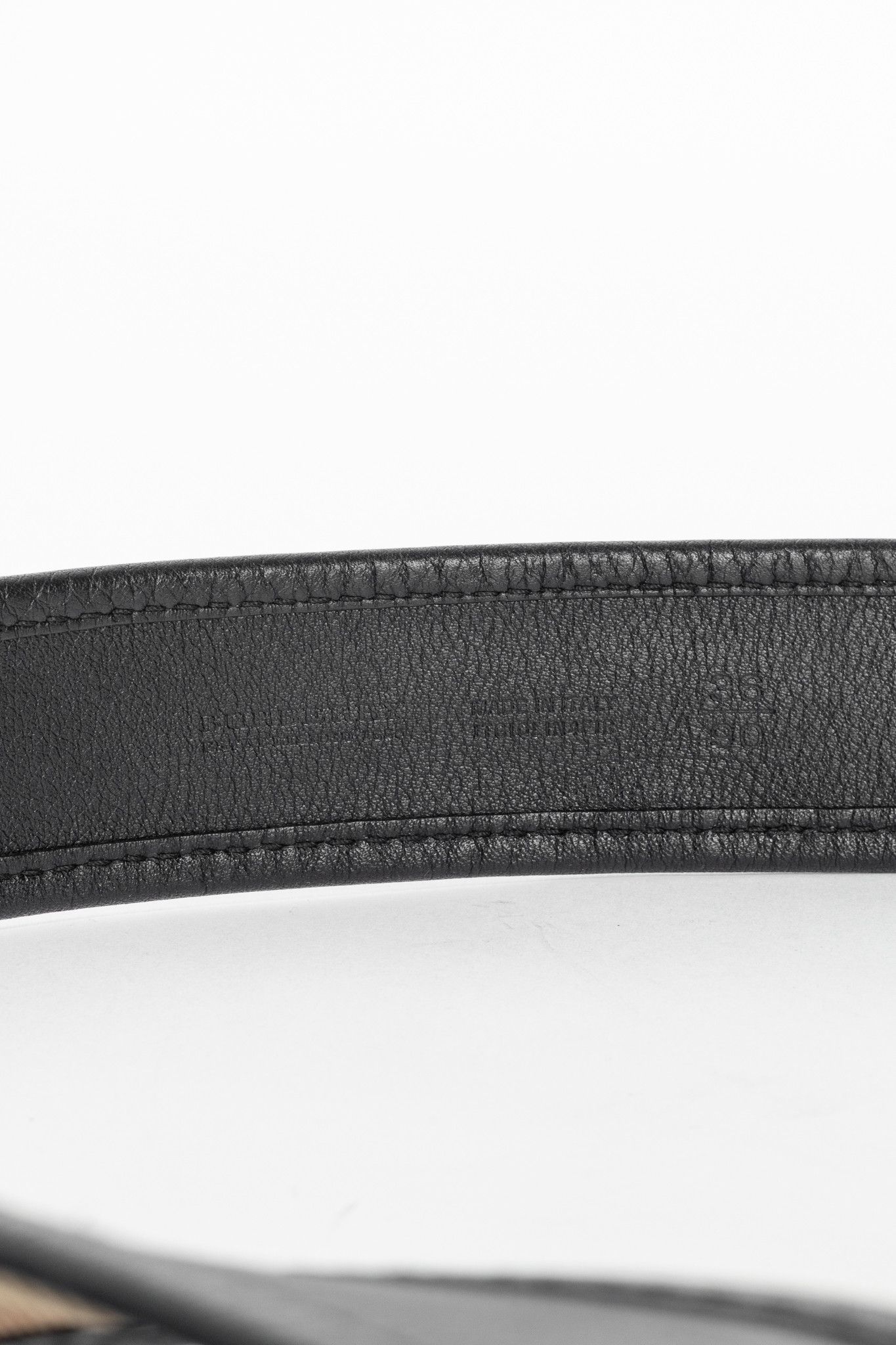 Burberry Burberry Check Canvas & Black-Leather Belt Size ONE SIZE - 6 Thumbnail