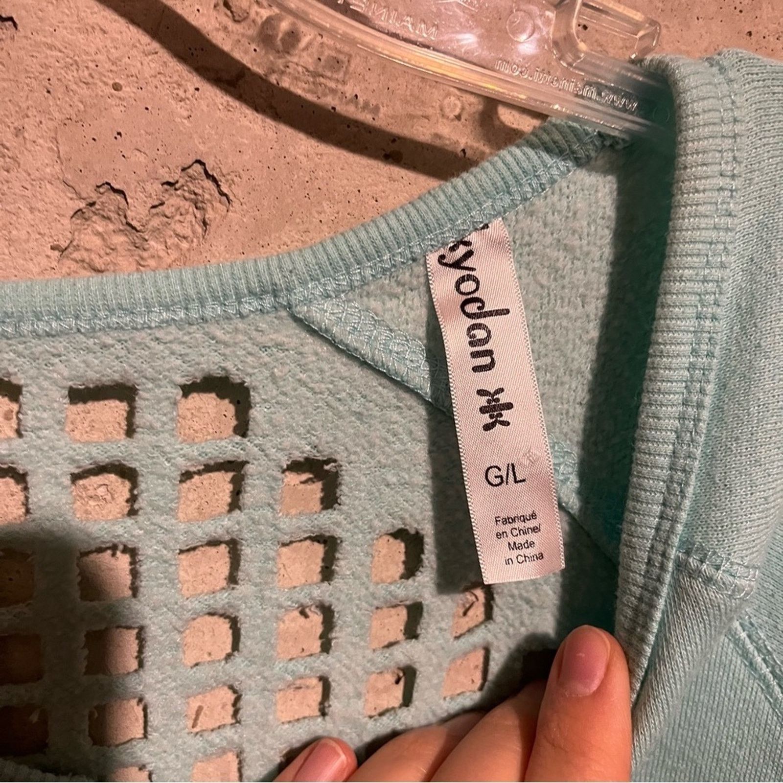 Kyodan Kyodan Women's Sweater Size Large Blue Open Mesh Back Size L / US 10 / IT 46 - 4 Thumbnail