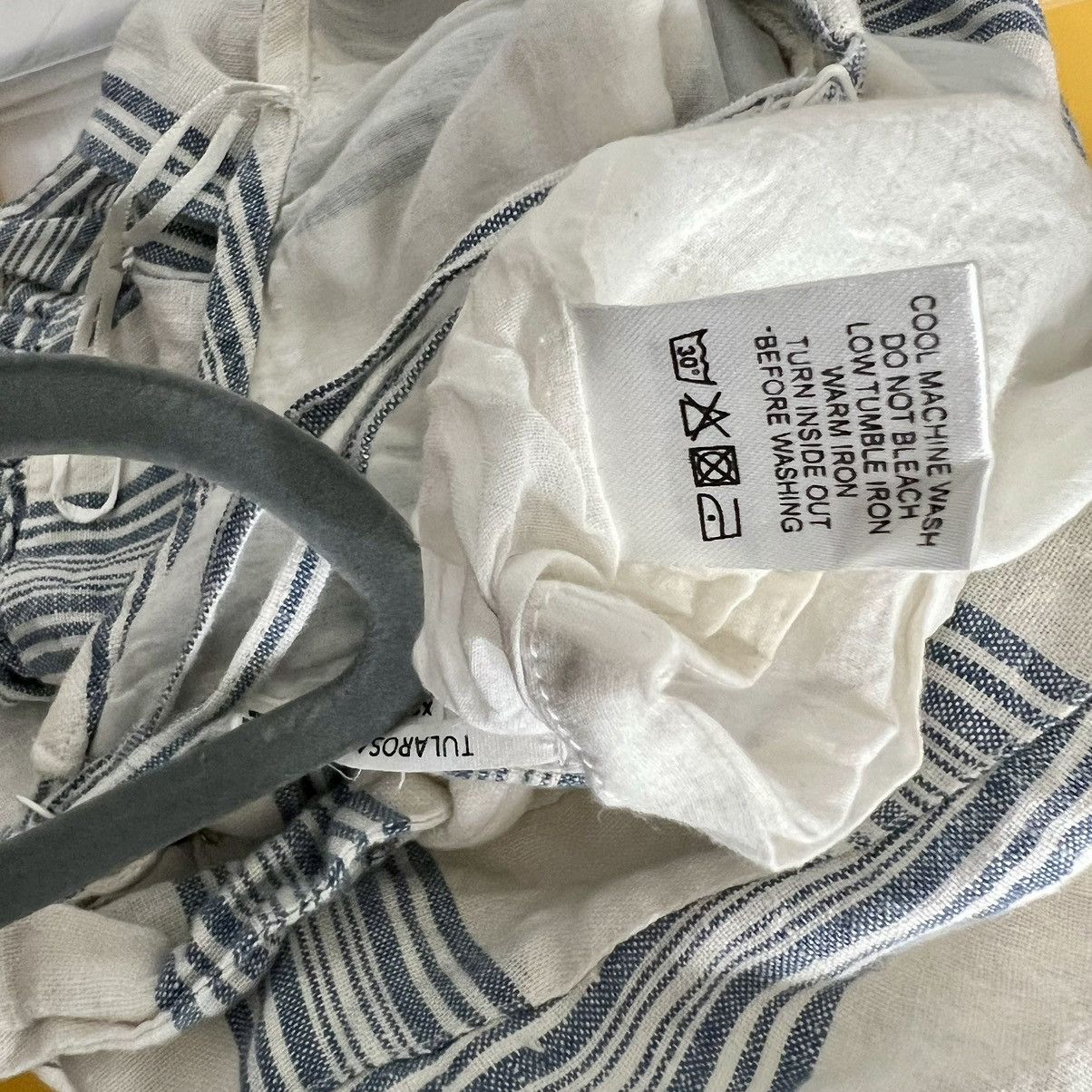 Designer Tularosa Amelia Striped Linen Chambray Romper Revolve Boho Size XS / US 0-2 / IT 36-38 - 7 Thumbnail