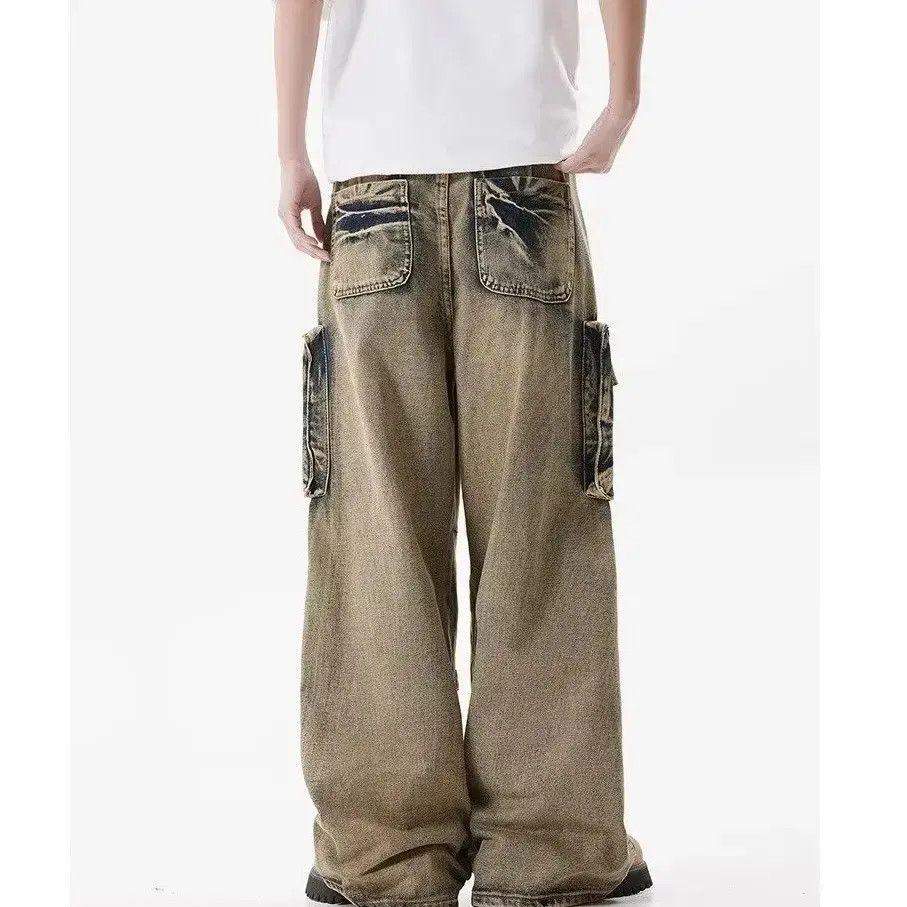 Japanese Brand Loose casual multi pocket jeans Size US 32 / EU 48 - 3 Thumbnail