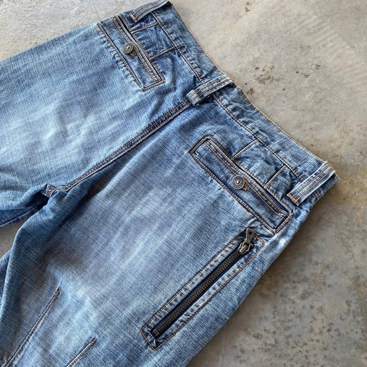 5351 POUR LES HOMMES × Beauty Beast × Japanese Brand JAPANESE BUONA GIORNATA DISTRESSED BIKER JEAN ZIPPER ANKLE Size US 29 - 4 Thumbnail