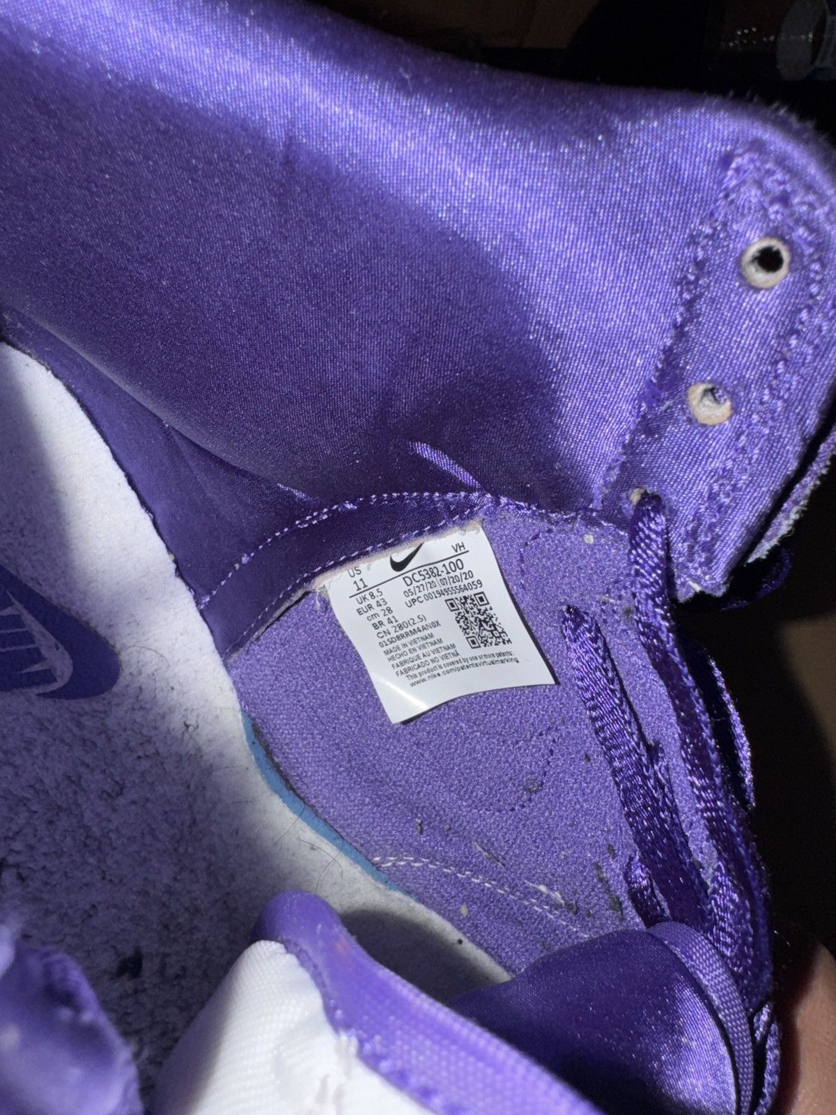 Nike SB Nike SB Dunk High Purple Size US 9.5 / EU 42-43 - 8 Thumbnail