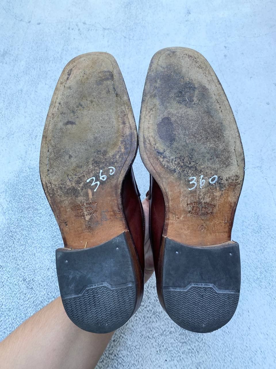 Other Vintage Guidi Prada style Leather Faded Shoes Size US 7 / EU 40 - 12 Thumbnail