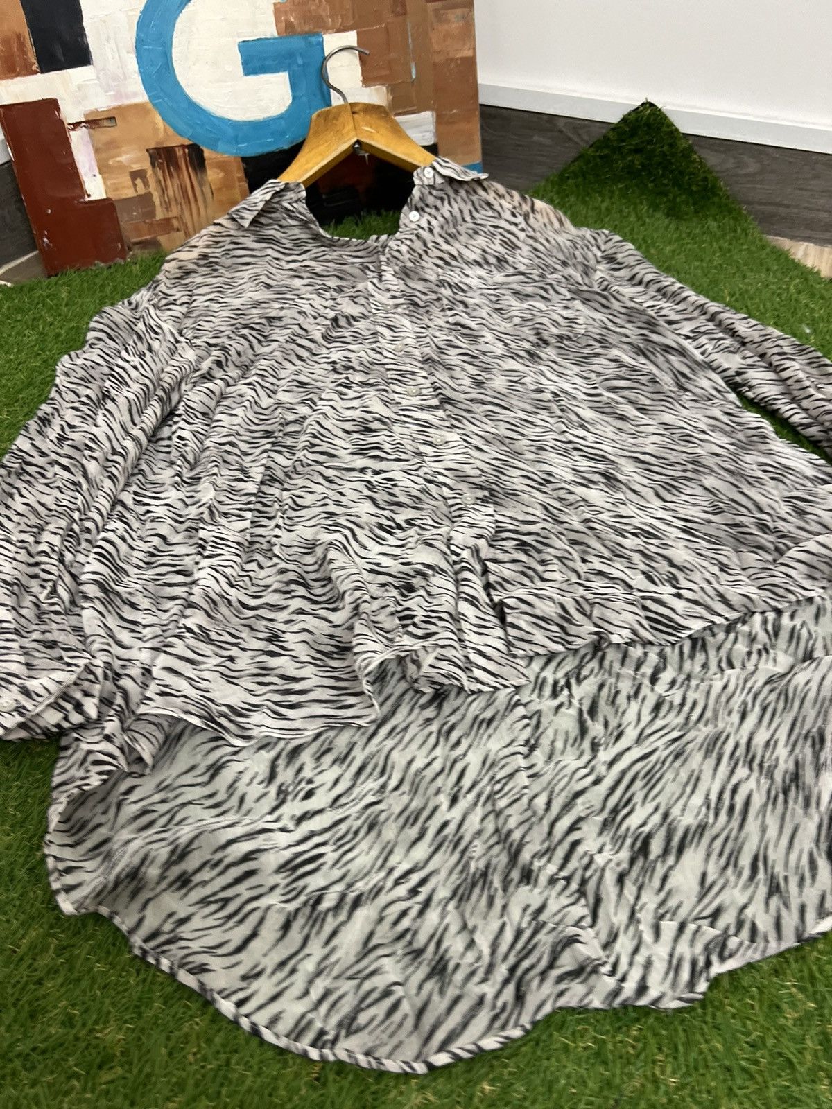 Allsaints Allsaints Zebra Printed Hawaiian Shirt Size M / US 6-8 / IT 42-44 - 6 Thumbnail