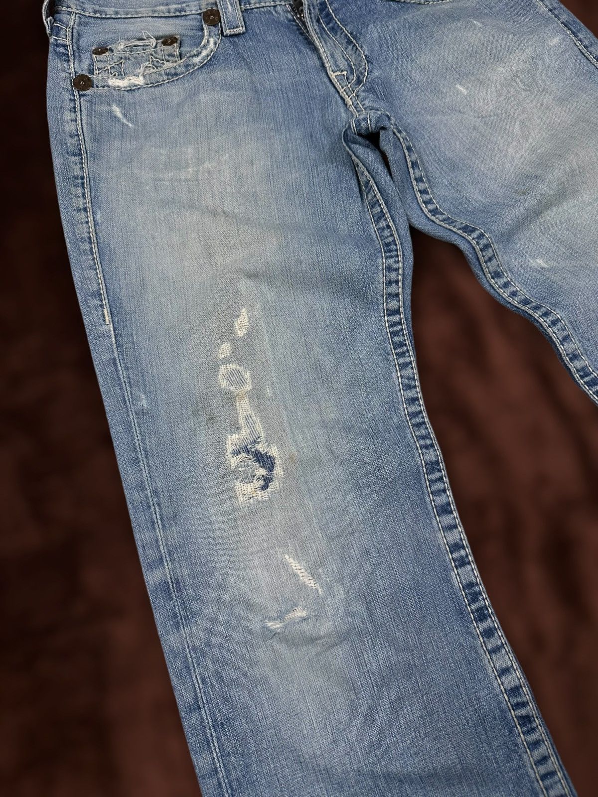 Japanese Brand × True Religion True Religion Dirty Flare Jeans Size US 31 - 6 Thumbnail