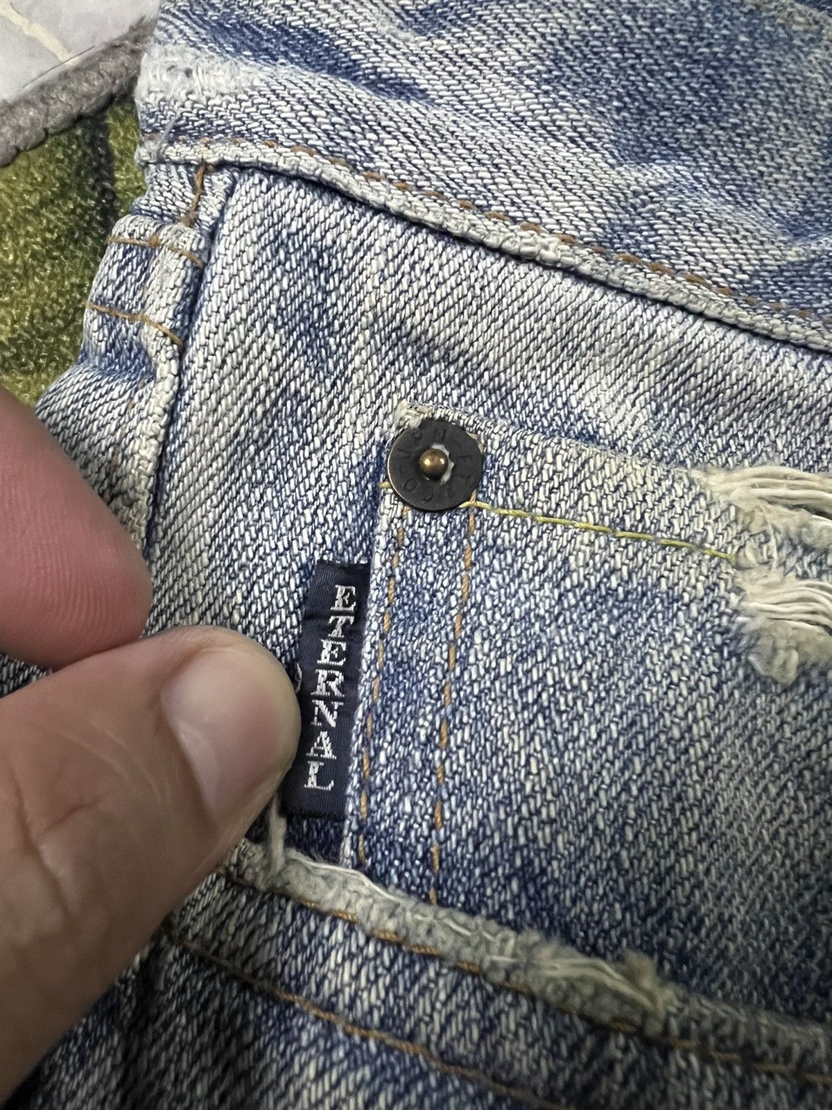 Eternal × If Six Was Nine Vintage Eternal Mud Wash Distressed Jeans Nice Faded Size US 32 / EU 48 - 5 Thumbnail