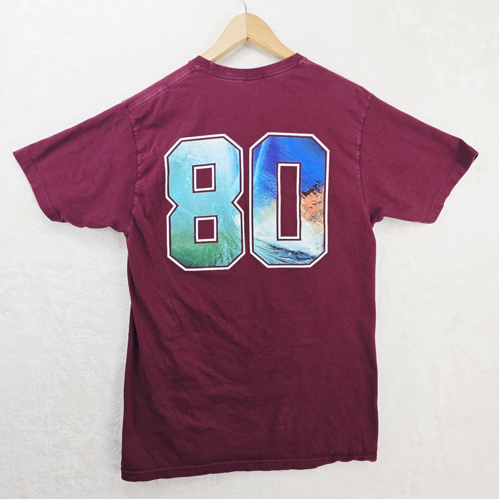 Stussy Stussy Wave Shirt Mens Medium Red Big S 80 Surf Double-sided Size US M / EU 48-50 / 2 - 6 Thumbnail