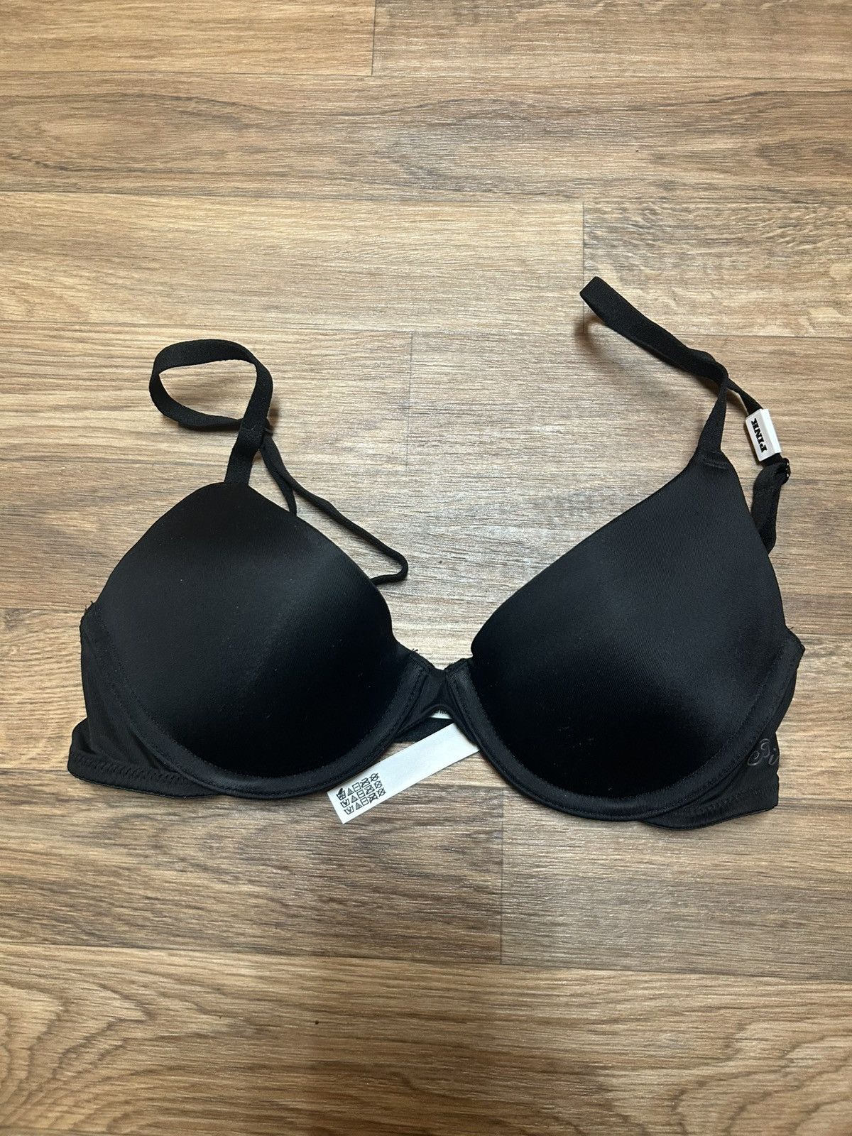 Pink 32B Victoria's Secret Pink black women's wear everywhere bra Size ONE SIZE - 2 Thumbnail