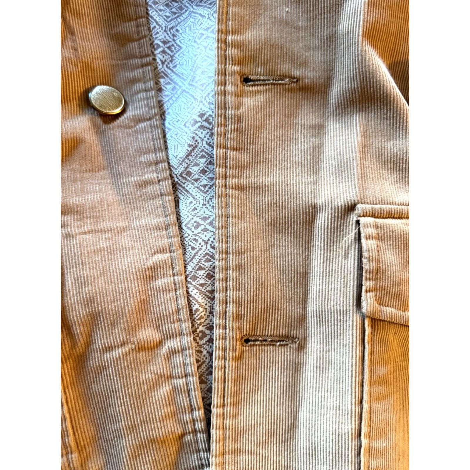 Vintage VINTAGE Montgomery Ward Belted Corduroy Jacket Men Medium Tan Size US M / EU 48-50 / 2 - 5 Thumbnail