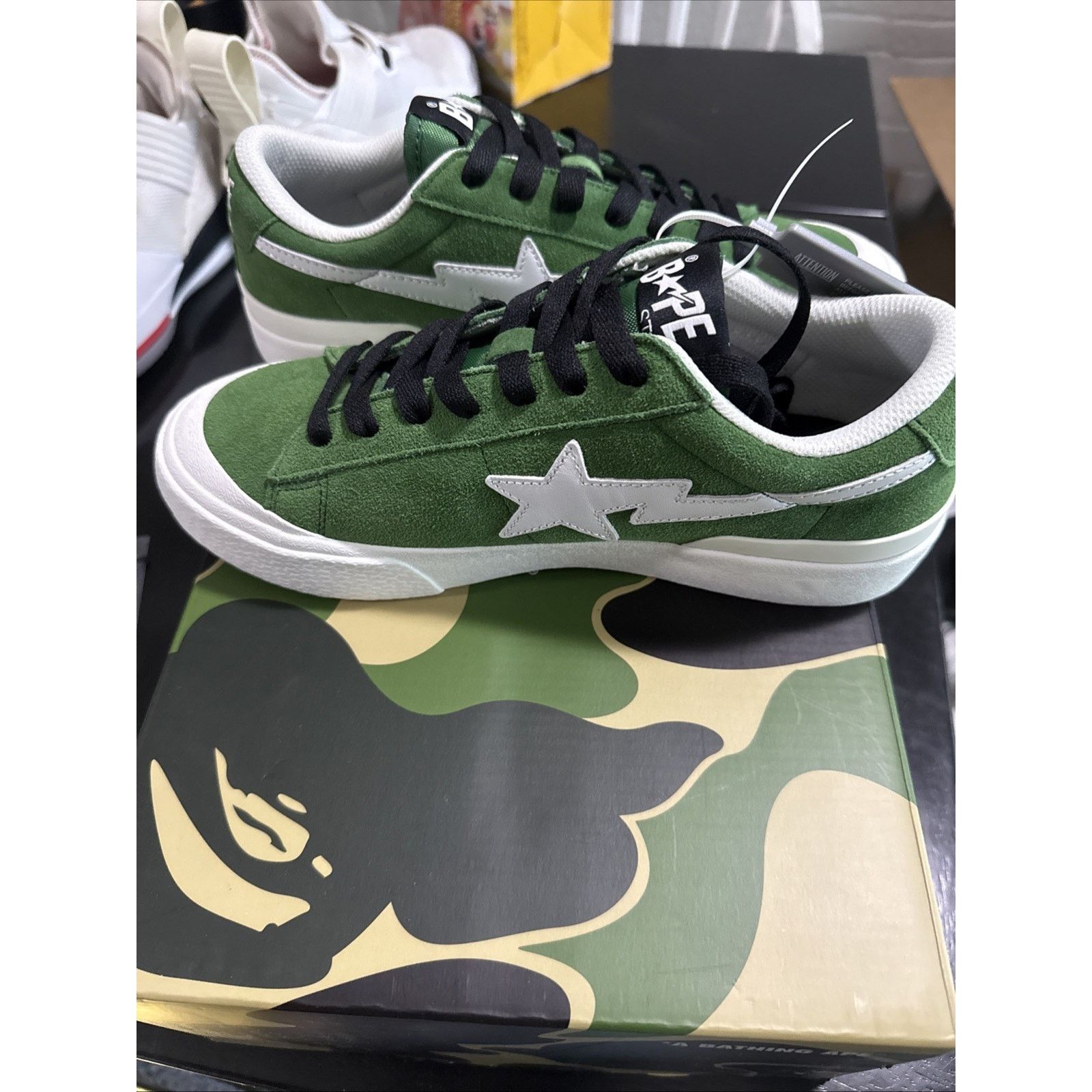 Bape Size 7 - A Bathing Ape Mad Sta #1 M1 Green Size US 7 / EU 40 - 5 Thumbnail