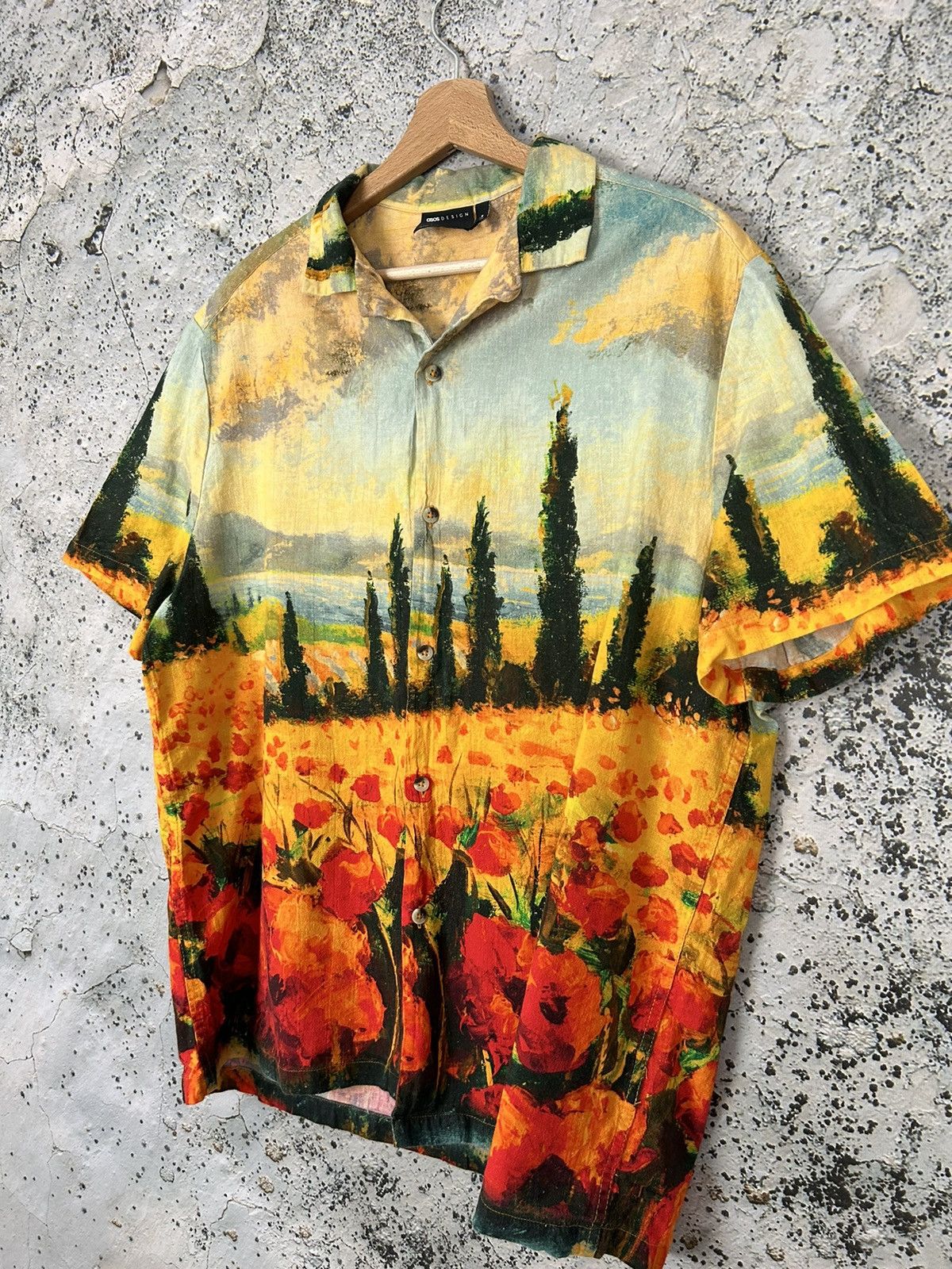 Asos ASOS Landscape AOP Crazy Hawaiian Shirt T2K Streetwear Size US M / EU 48-50 / 2 - 2 Thumbnail