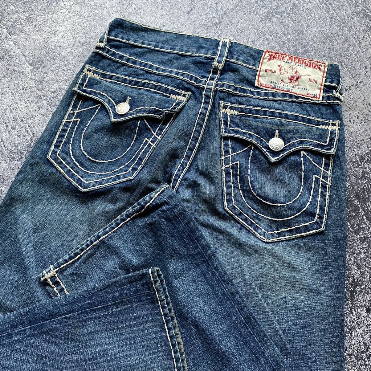True Religion Flared🔥 TRUE RELIGION Vintage Denim Jeans Pants Size US 34 / EU 50 - 5 Thumbnail