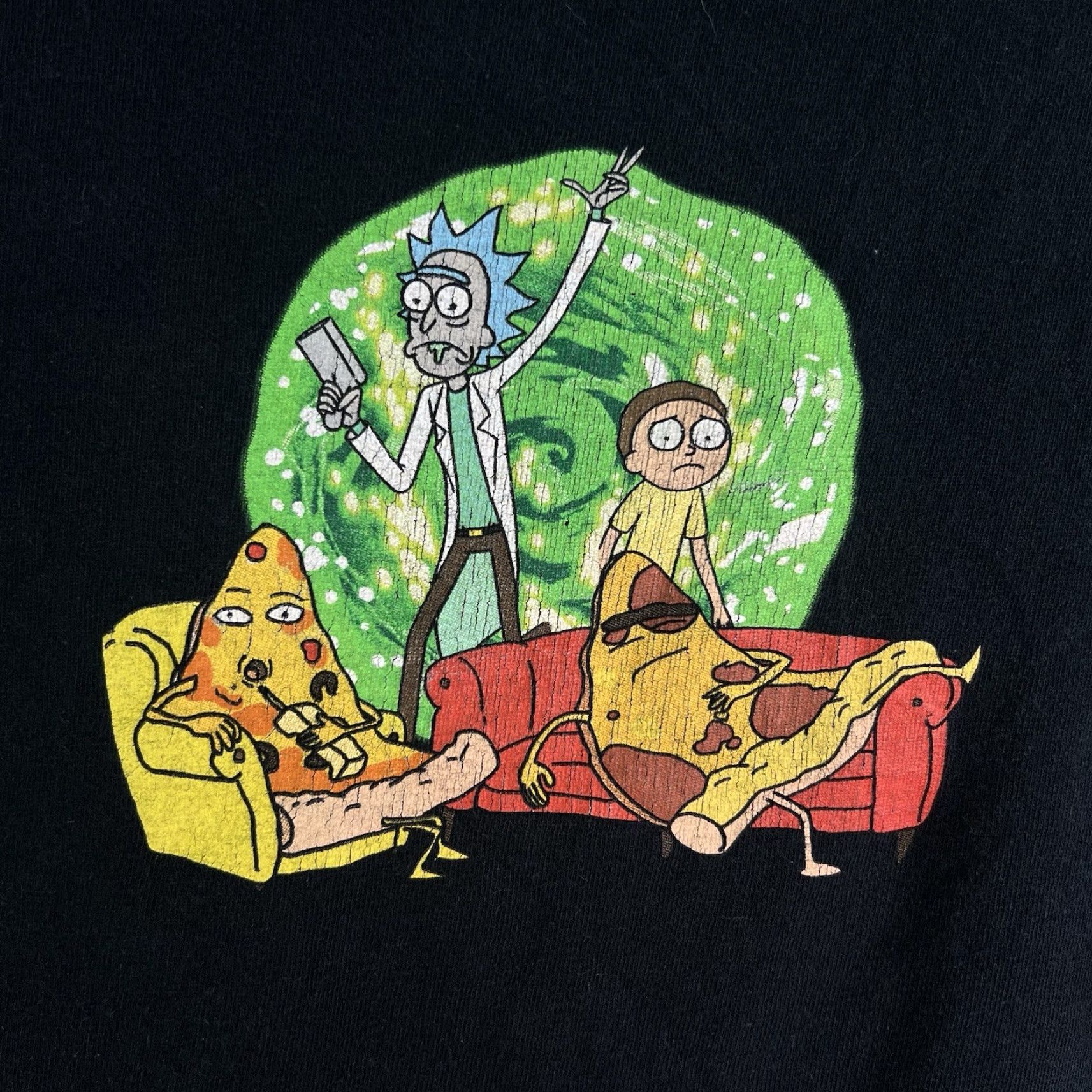 Swims Rick And Morty Graphic Adult Swim Shirt XL Black Long Sleeve Size US XL / EU 56 / 4 - 3 Thumbnail