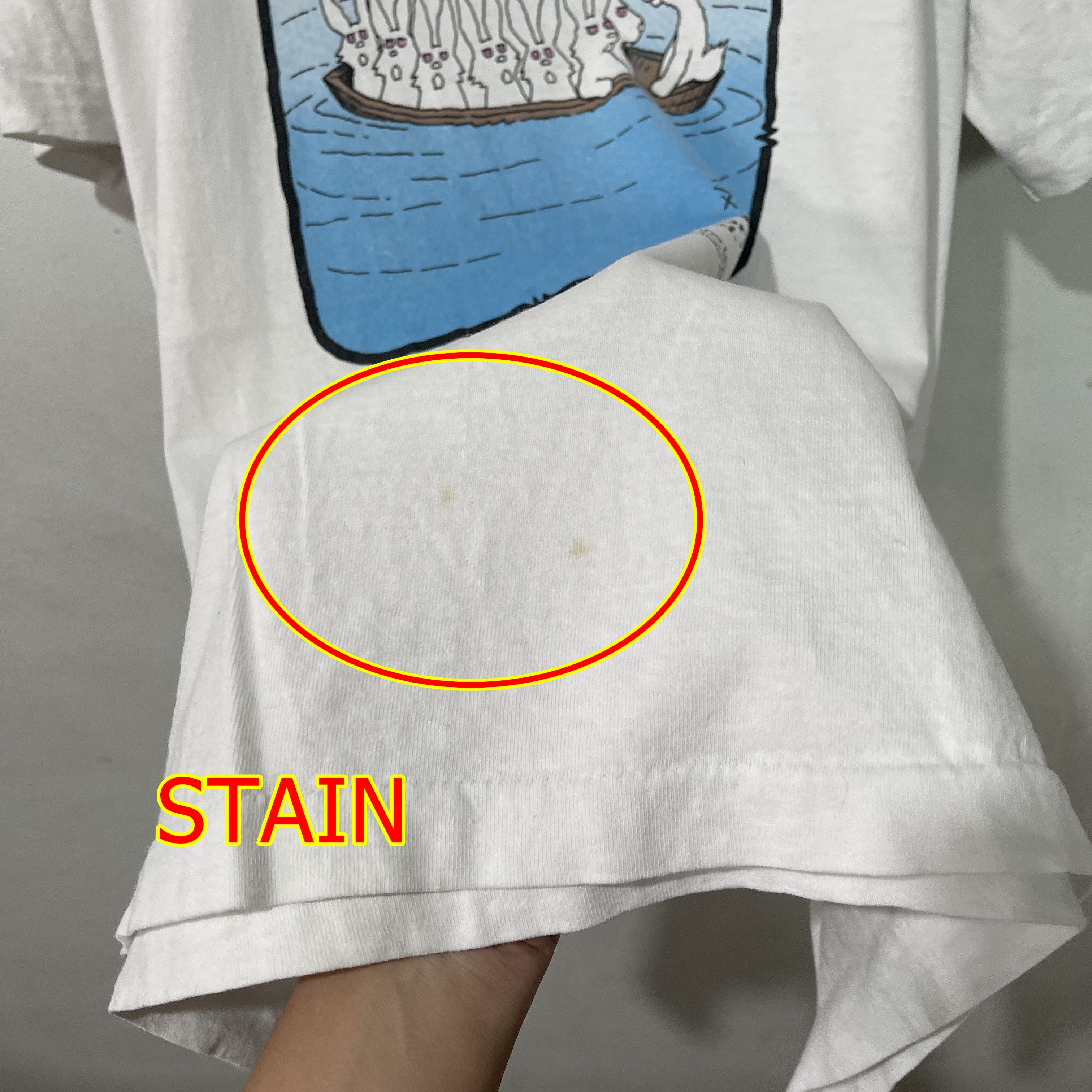 Vintage 1987 Off the Leash Rabbit Boat T-Shirt