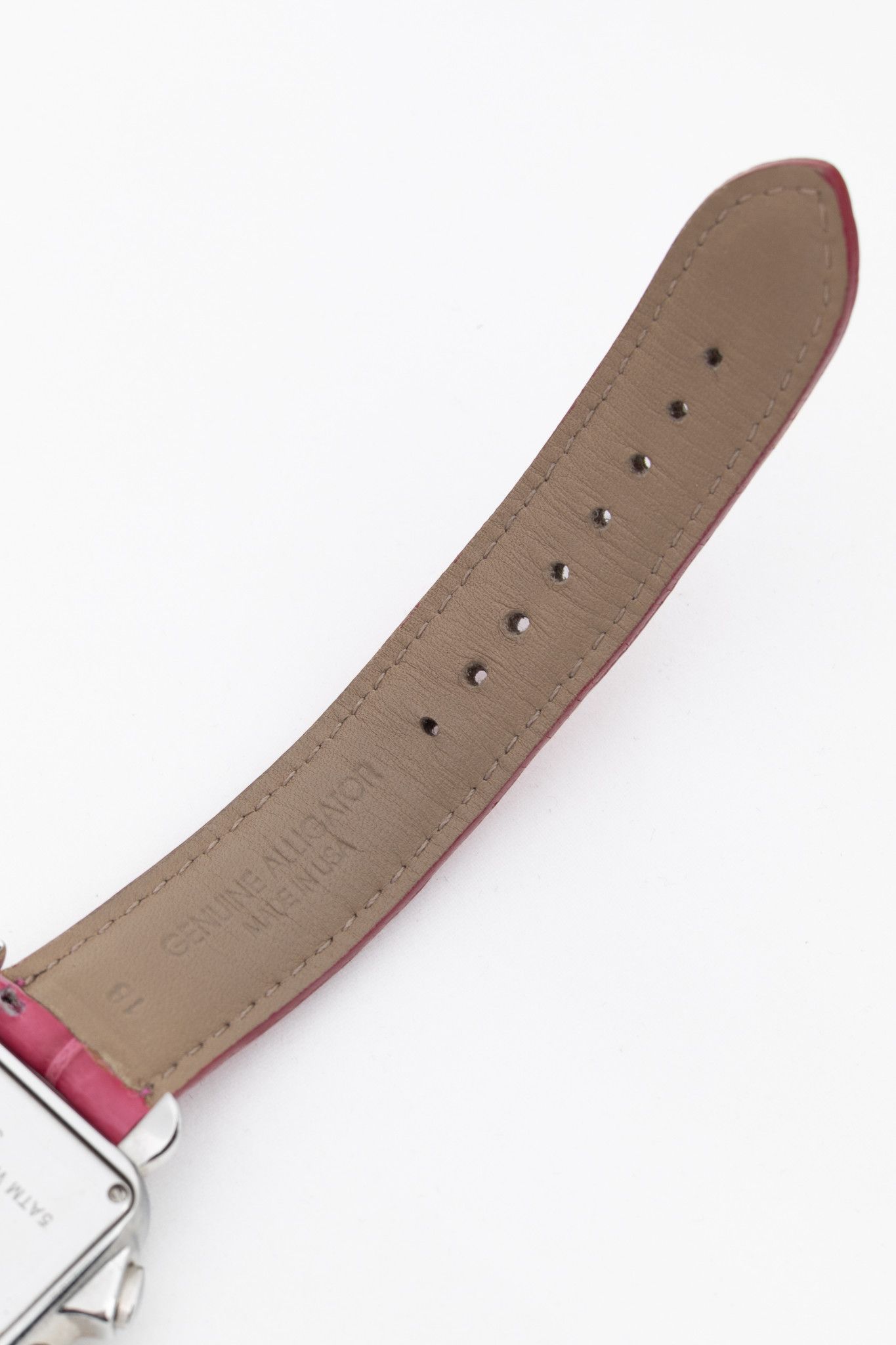 Other MICHELE Deco Diamond Chronograph Pink-Alligator-Strap Watch Size ONE SIZE - 6 Thumbnail