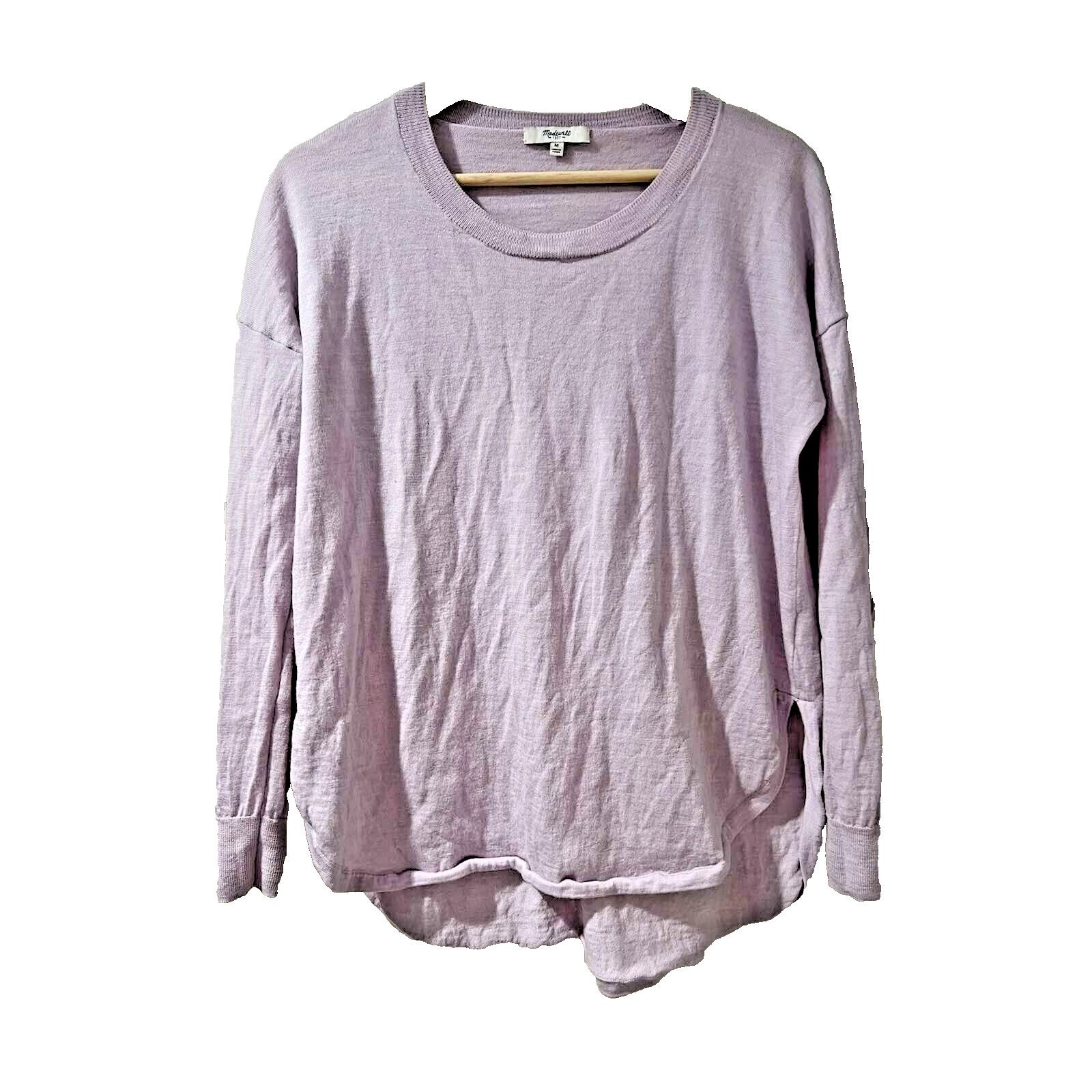 Madewell MADEWELL Northstar Pullover 100% Merino Purple M A003297 Size M / US 6-8 / IT 42-44 - 3 Thumbnail
