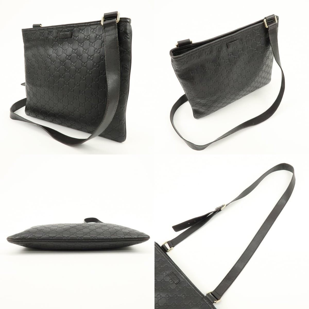 Gucci Gucci Guccissima Leather Crossbody Bag Black Size ONE SIZE - 3 Thumbnail