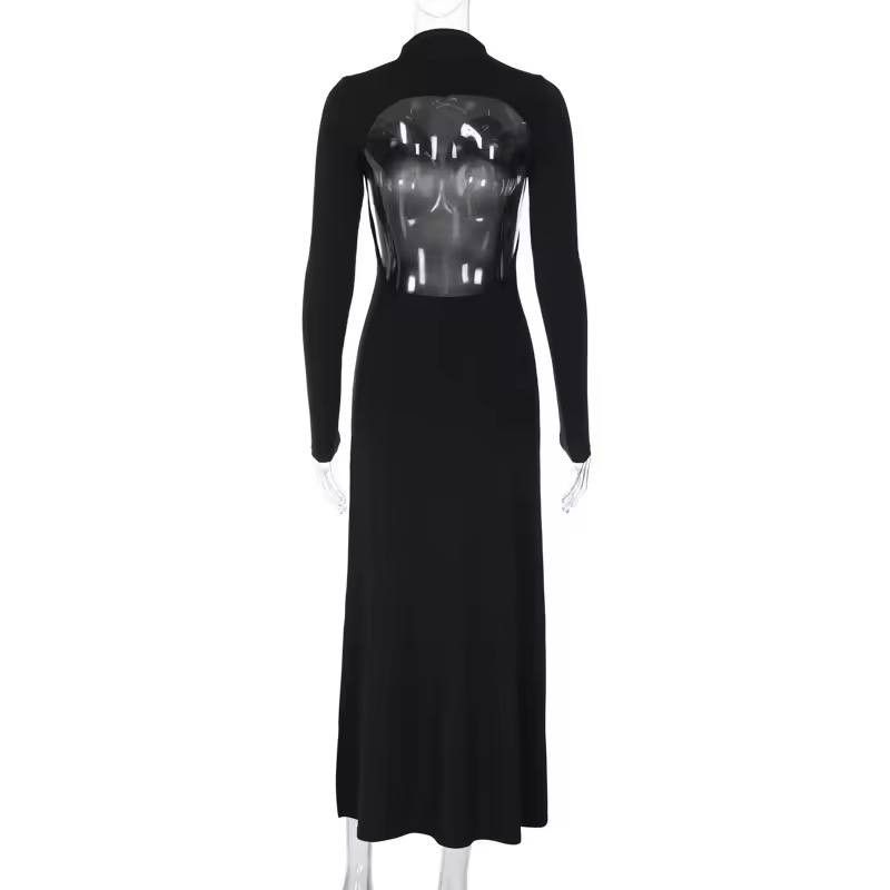 Japanese Brand × Vintage sophisticated dress with back neckline and long sleeves Size M / US 6-8 / IT 42-44 - 8 Thumbnail