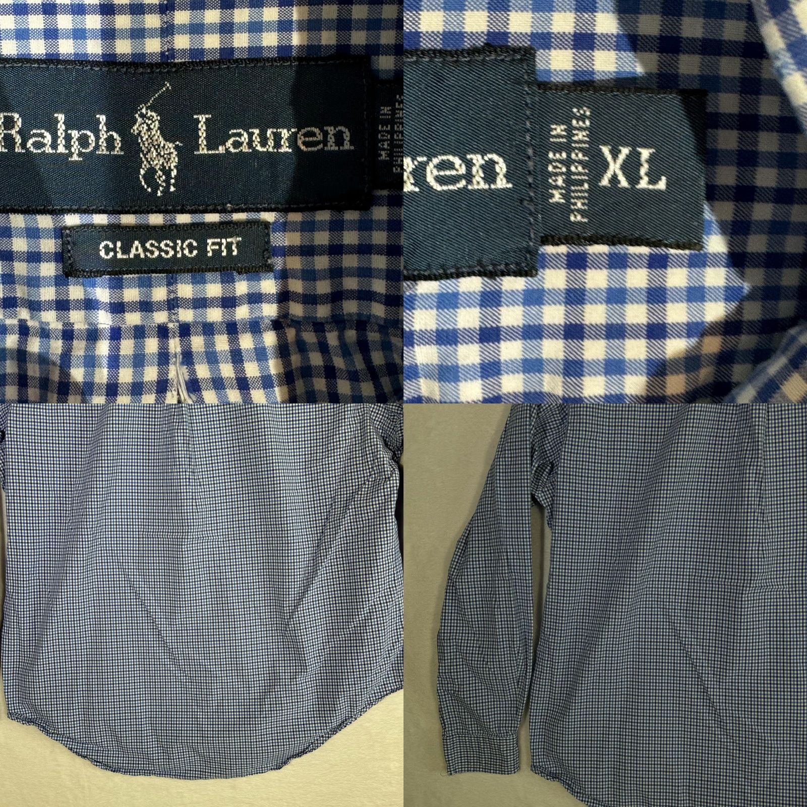 Ralph Lauren Ralph Lauren Shirt Mens XL Blue Checked Classic Fit Button-Down Long Sleeve Size US XL / EU 56 / 4 - 8 Thumbnail