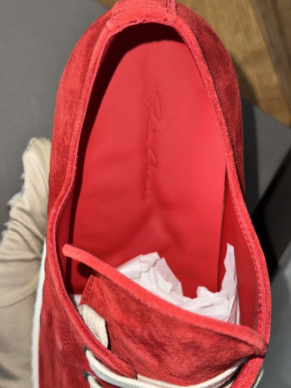Rick Owens Extreme Low Suede Sneakers Size US 12 / EU 45 - 9 Thumbnail