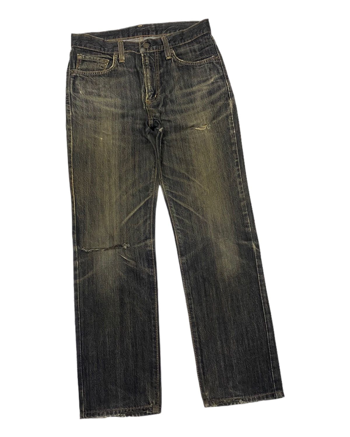Edwin × Japanese Brand × Undercover DISTRESSED DENIM EDWIN JAPAN UNDERCOVER STYLE DESIGN JEANS Size US 30 / EU 46 - 1 Thumbnail