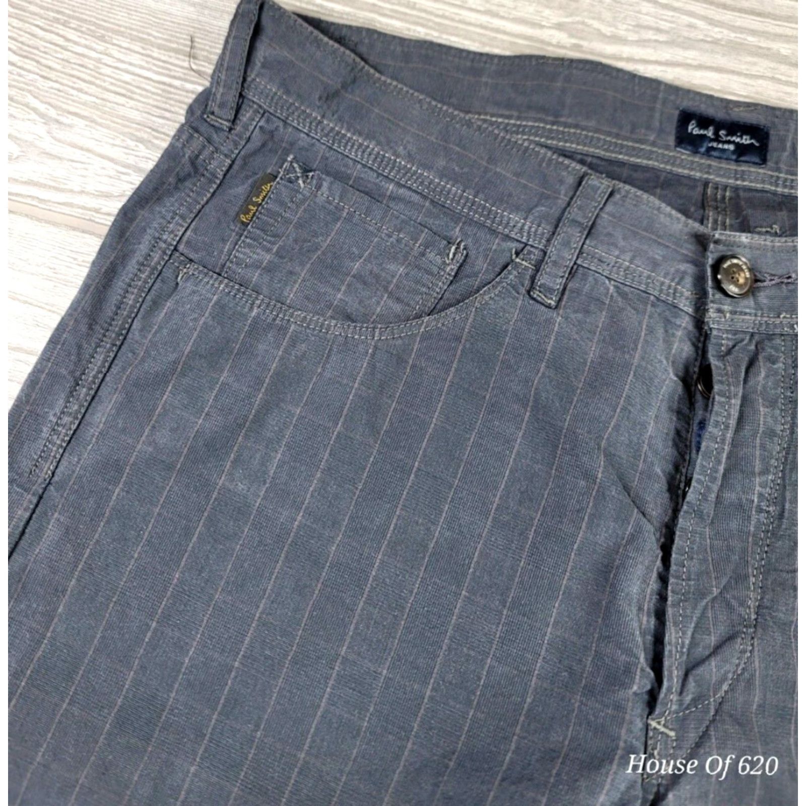 Paul Smith Paul Smith Jeans Cotton Trousers Pants 34x28 Gray Tattersall Check Button Fly Mens Pants Chino Size US 34 / EU 50 - 3 Thumbnail