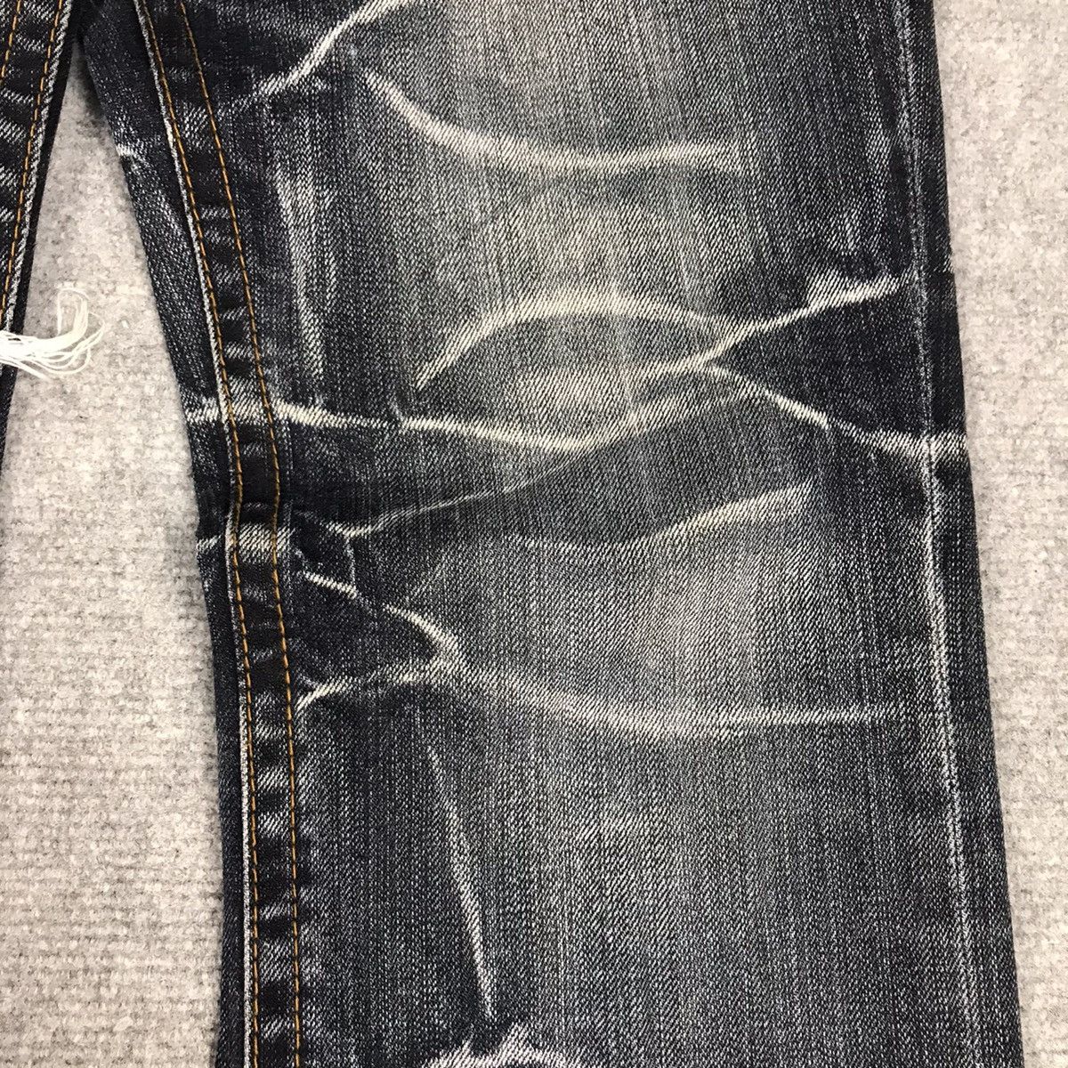 Hysteric Glamour × Japanese Brand FLARE SEMANTICDESIGN DISTRESSED DENIM BOOTCUT PANTS Size US 30 / EU 46 - 4 Thumbnail