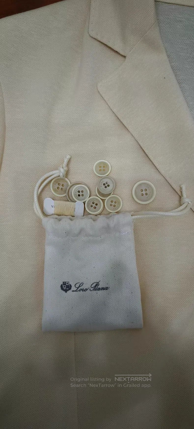 Loro Piana Loro Piana Real silk blended cotton and linen suit jacket Size 50R - 6 Thumbnail