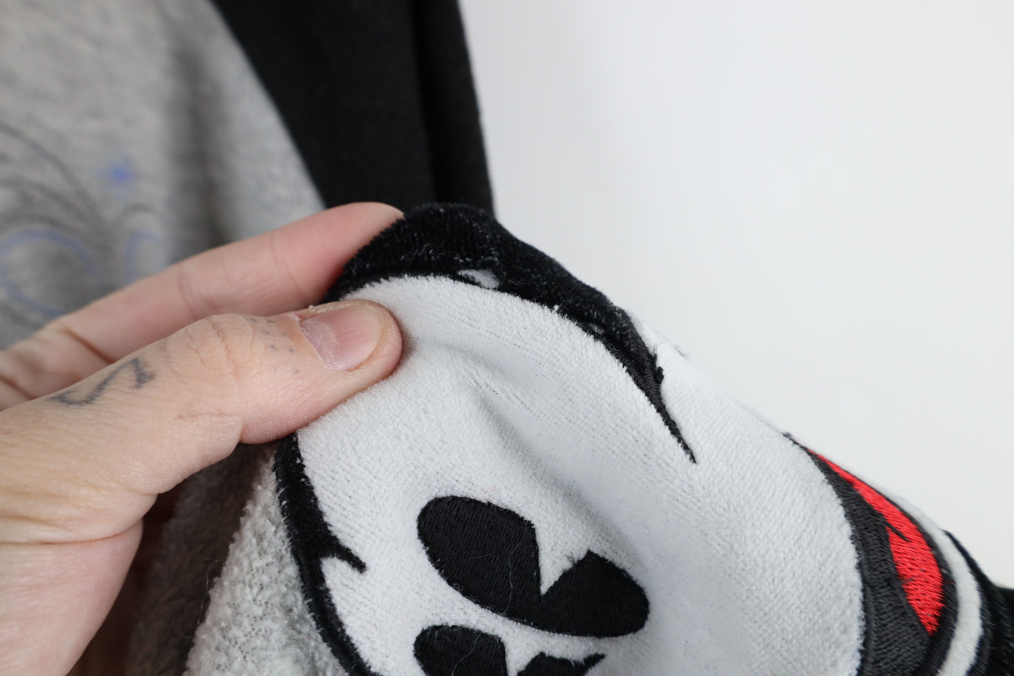 Disney × Vintage Vintage 90s Disney Mickey Mouse Half Zip Fleece Hoodie Gray Size XXL / US 16-18 / IT 52-54 - 8 Thumbnail